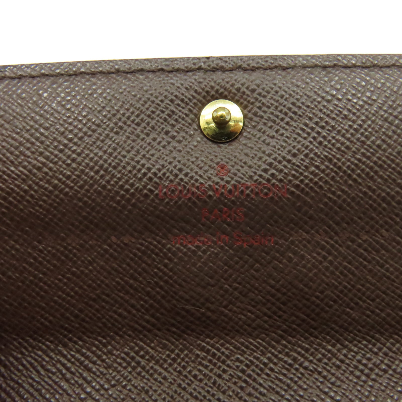 LOUIS VUITTON Damier Portefeuille Sarah Wallet金扣長錢包啡色
