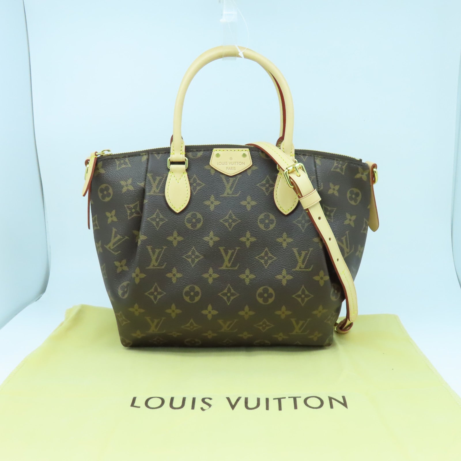 LOUIS VUITTON Monogram Turenne PM金扣手挽肩背兩用袋啡色