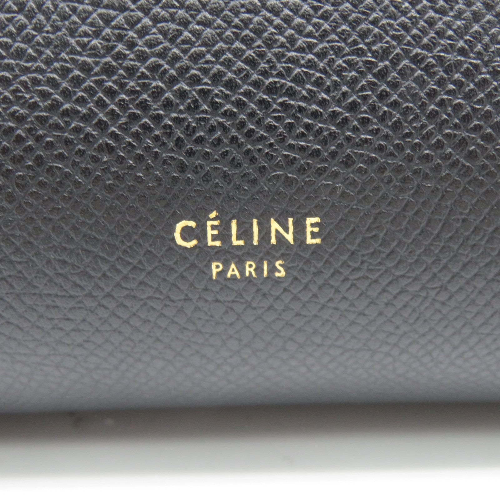 CELINE 牛皮皮革Belt Bag金扣手挽肩背兩用袋黑色