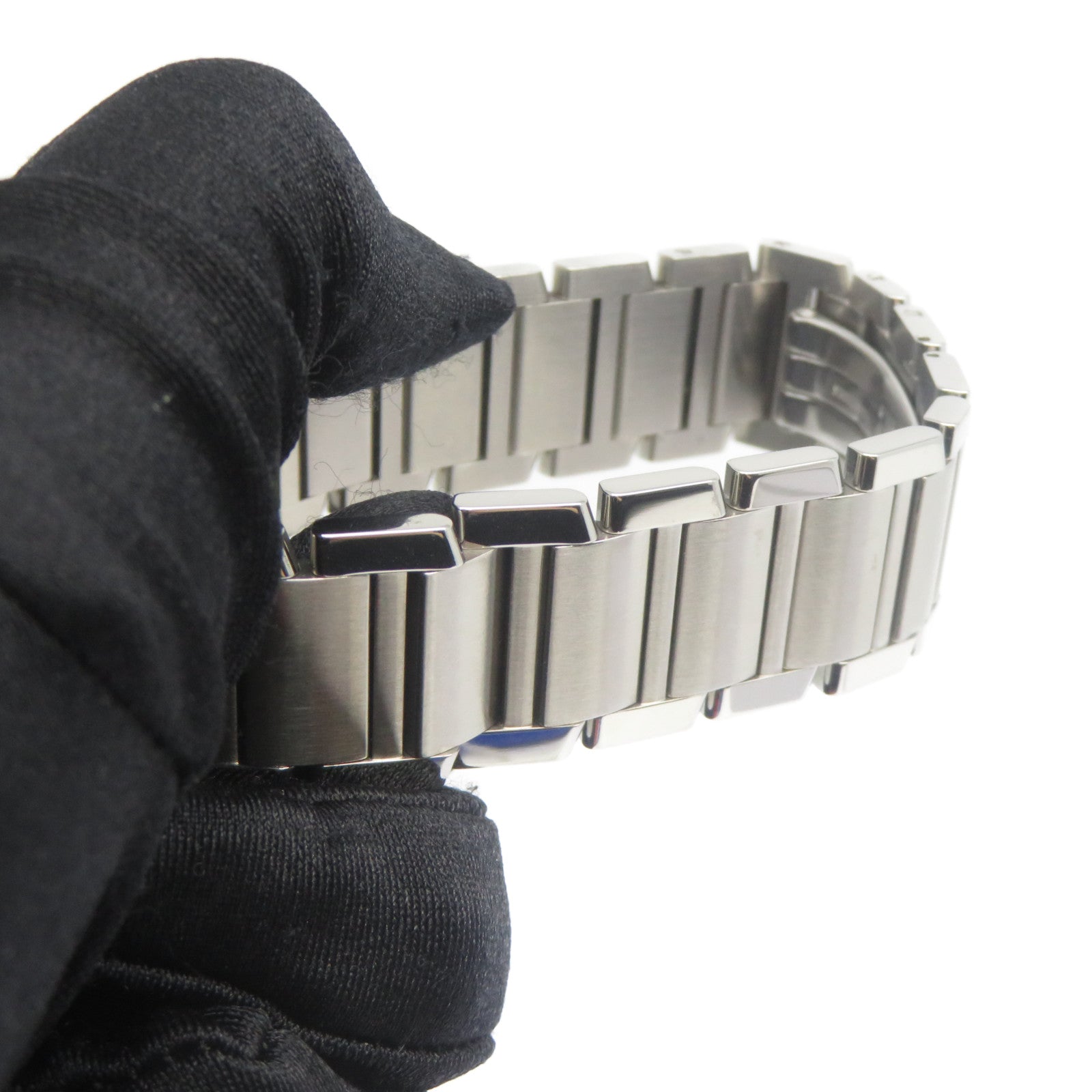 CARTIER Tank Francaise不鏽鋼手錶自動機芯銀色