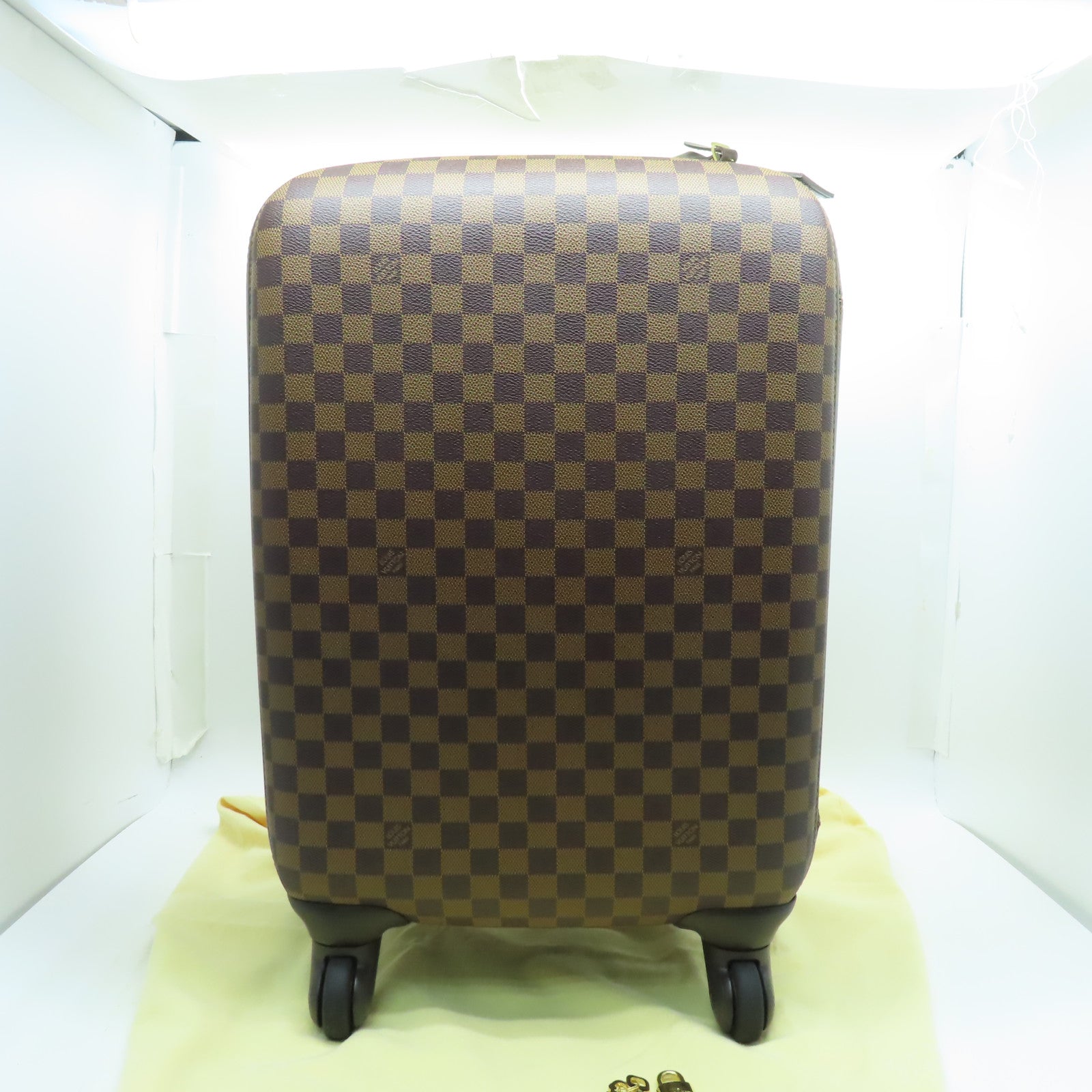 LOUIS VUITTON 【激減優惠】Damier Ebene Zephur Luggage金扣行李箱啡色