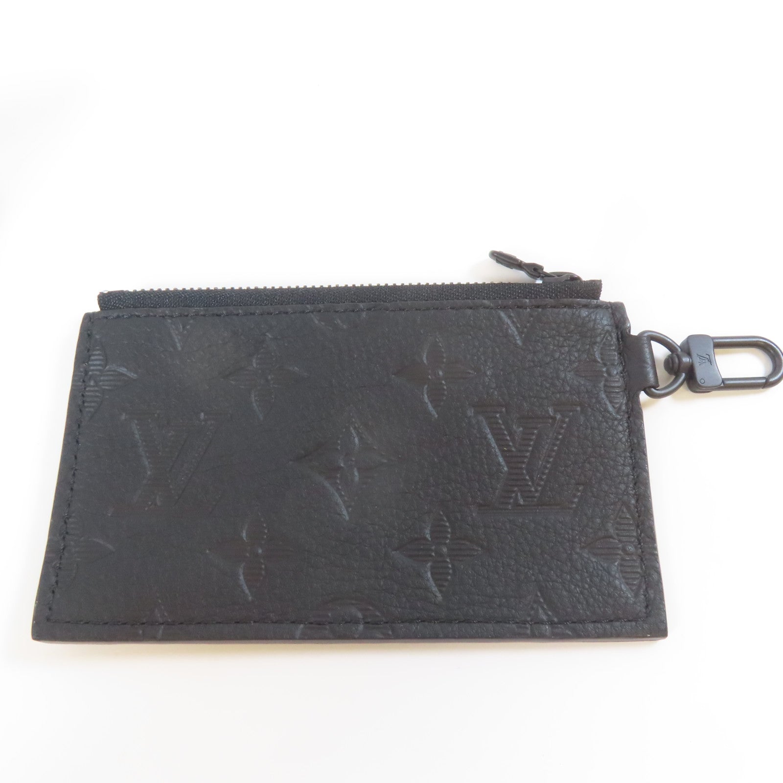 LOUIS VUITTON 牛皮皮革Gaston黑扣肩背袋黑色