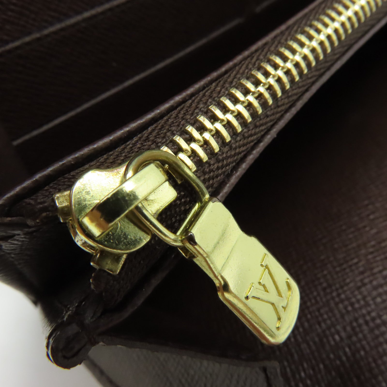 LOUIS VUITTON Damier Portefeuille Sarah Wallet金扣長錢包啡色