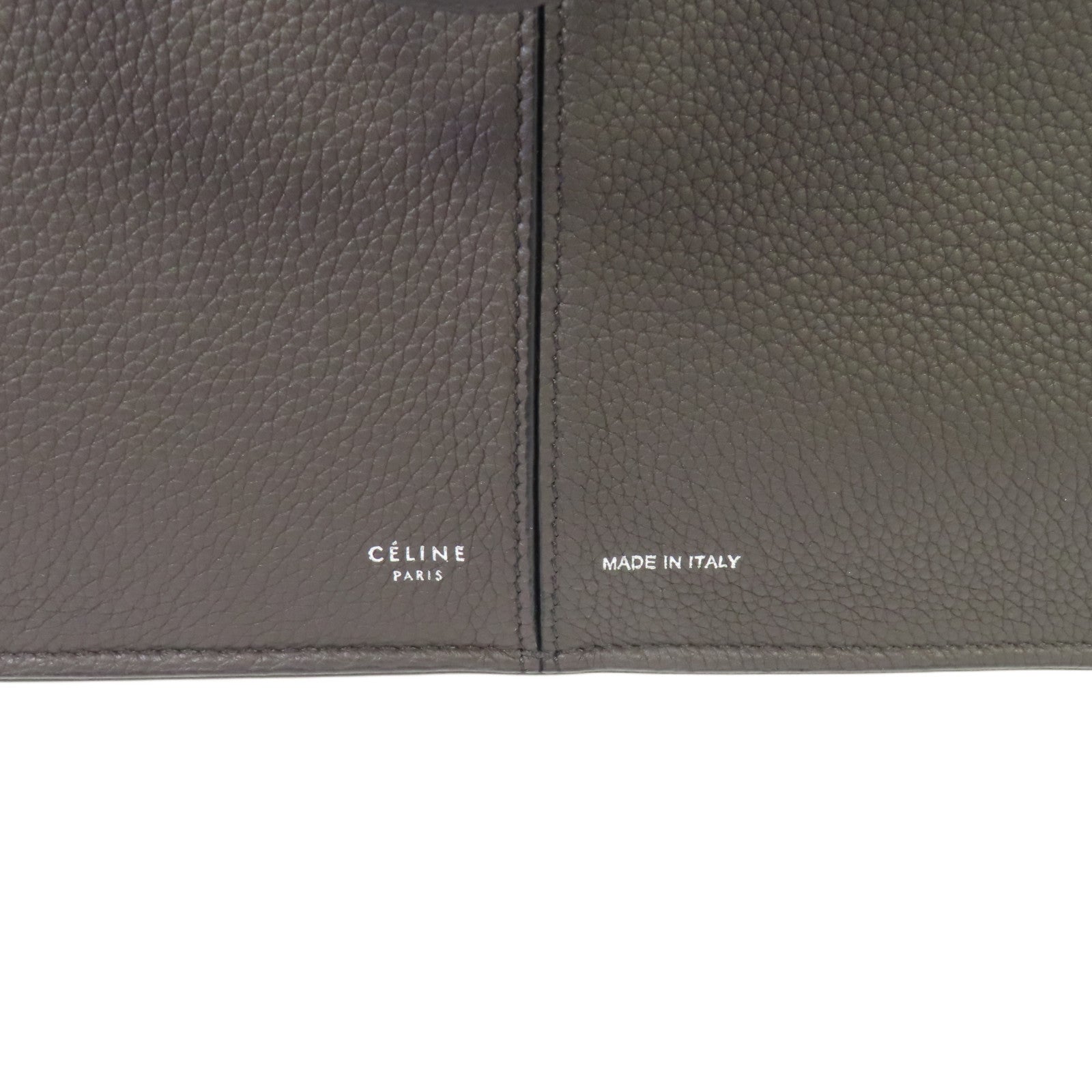 CELINE 牛皮皮革Small Tri-Fold Bag肩背袋碳灰色