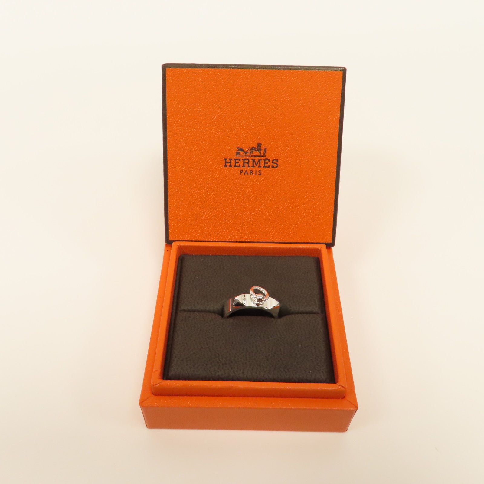 HERMES 925純銀CDC Collier De Chien Small Ring戒指US#6