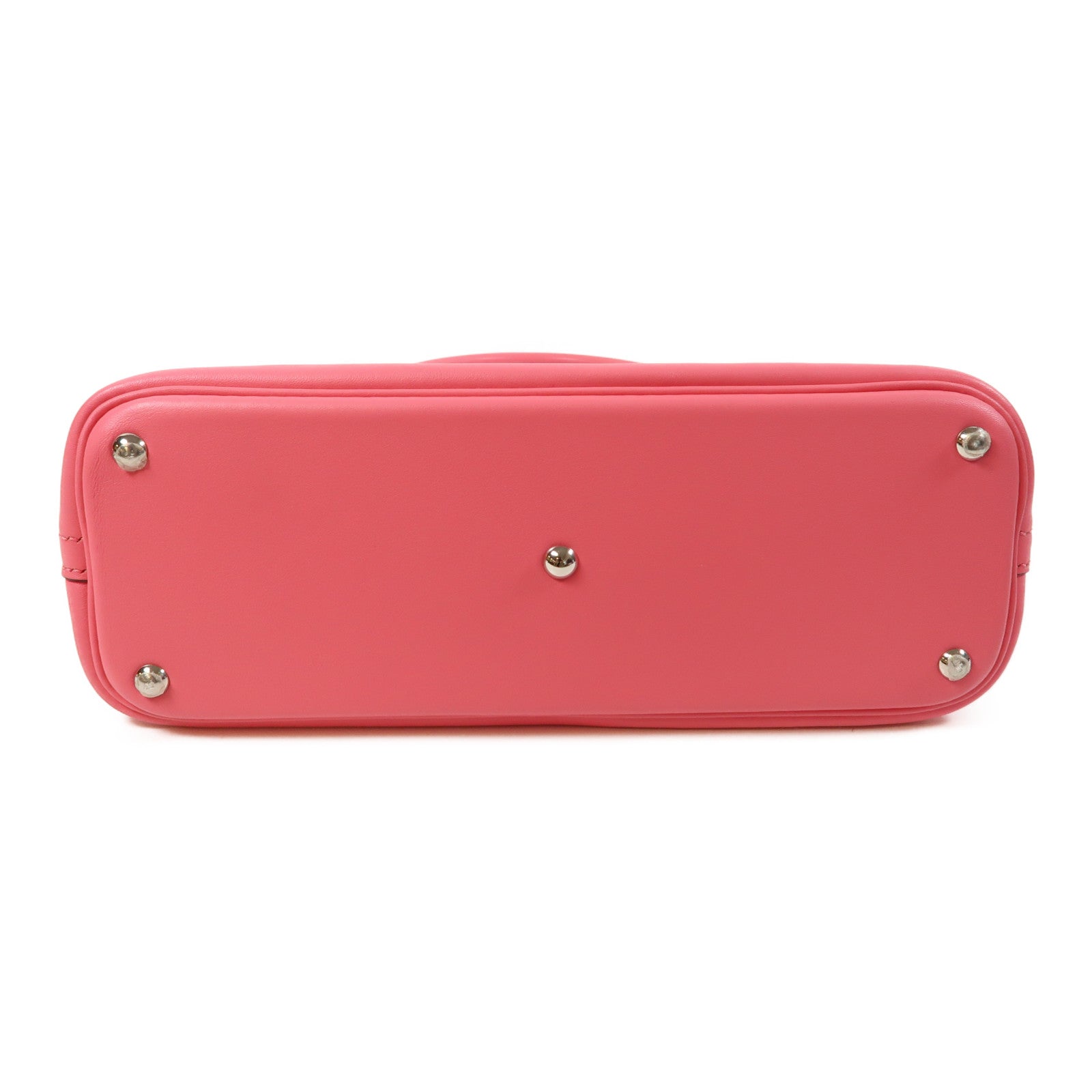 HERMES Swift皮革Bolide 27金扣手挽肩背兩用袋Rose Azalee杜鵑粉紅色