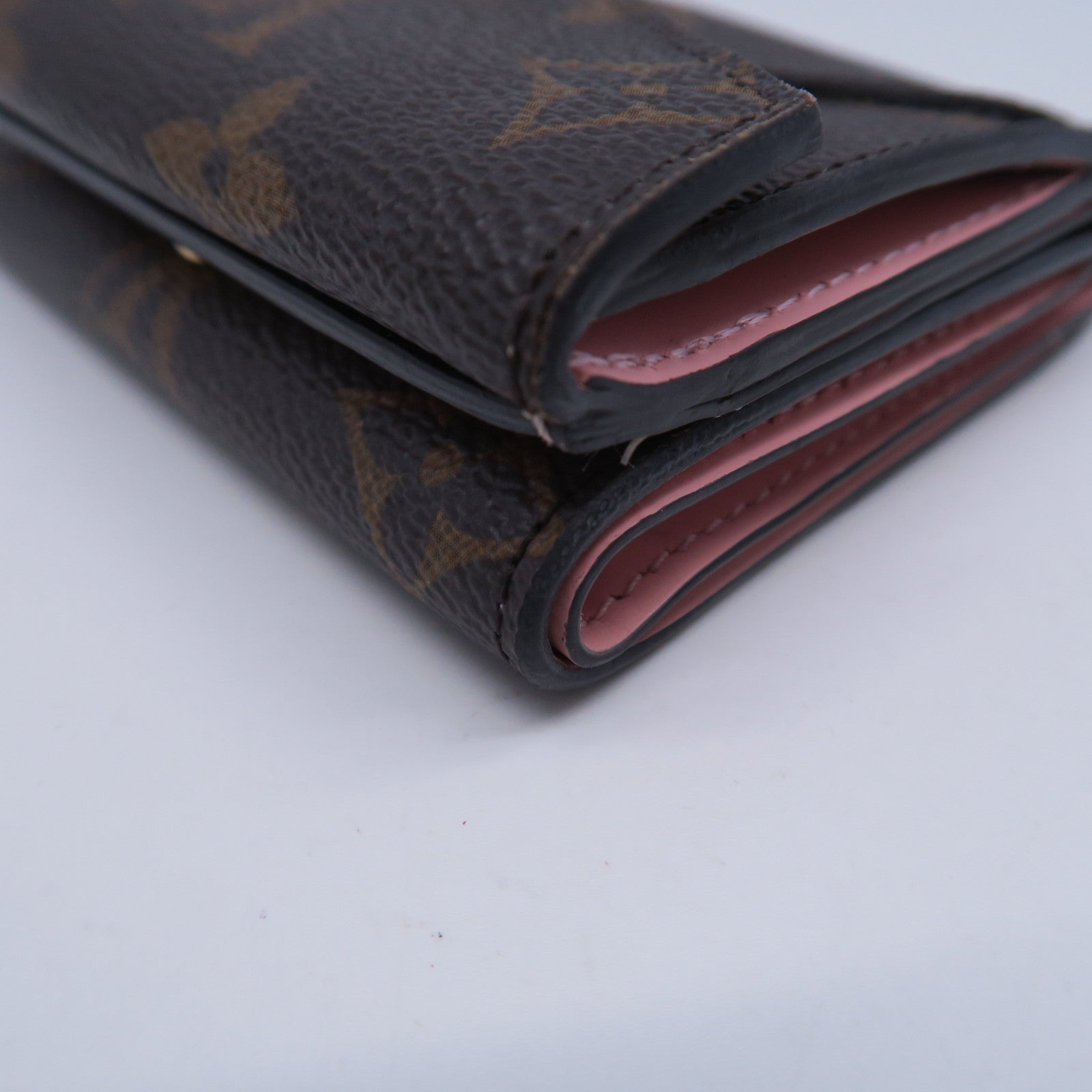 LOUIS VUITTON Monogram Celeste金扣錢包粉紅色
