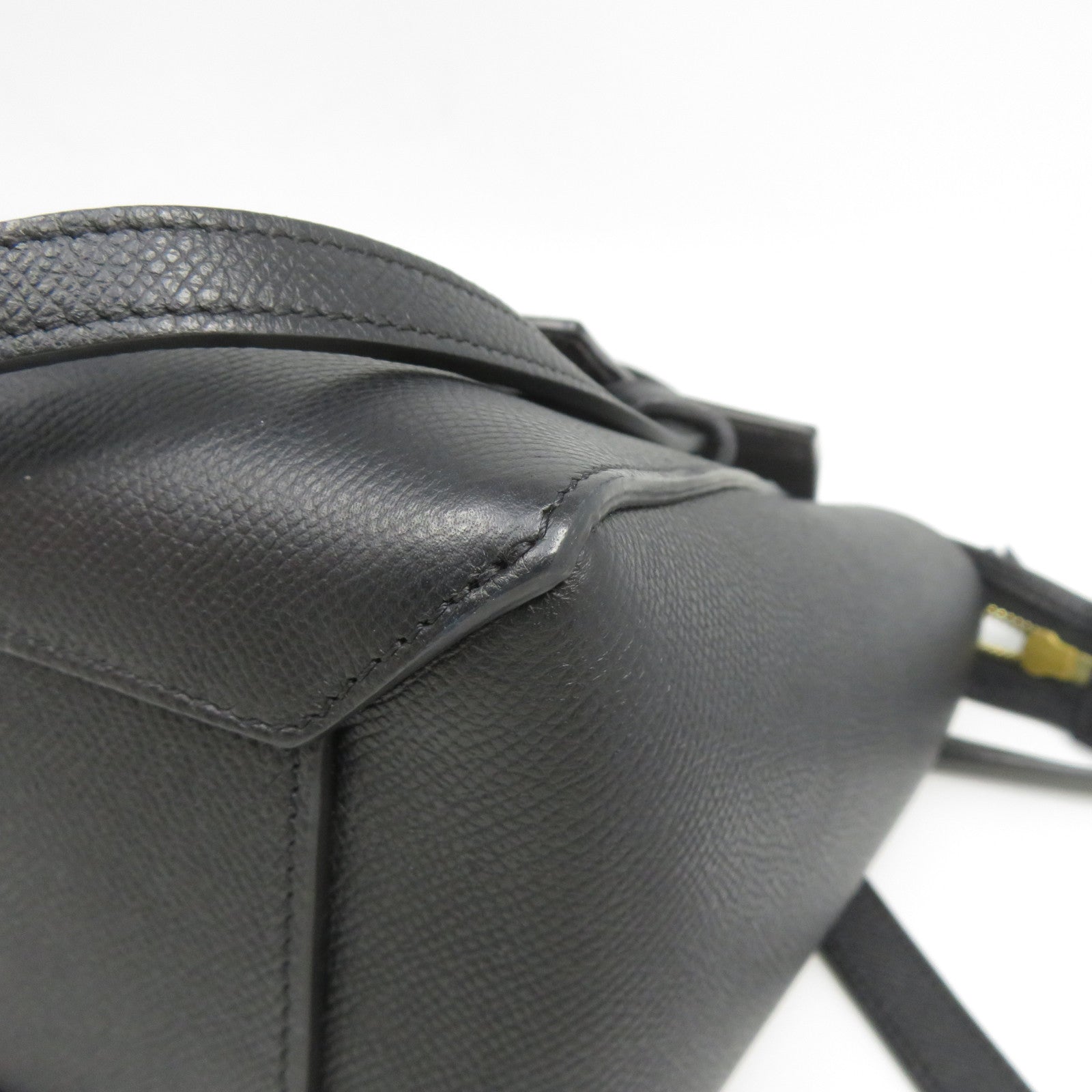 CELINE 牛皮皮革Belt Bag金扣手挽肩背兩用袋黑色