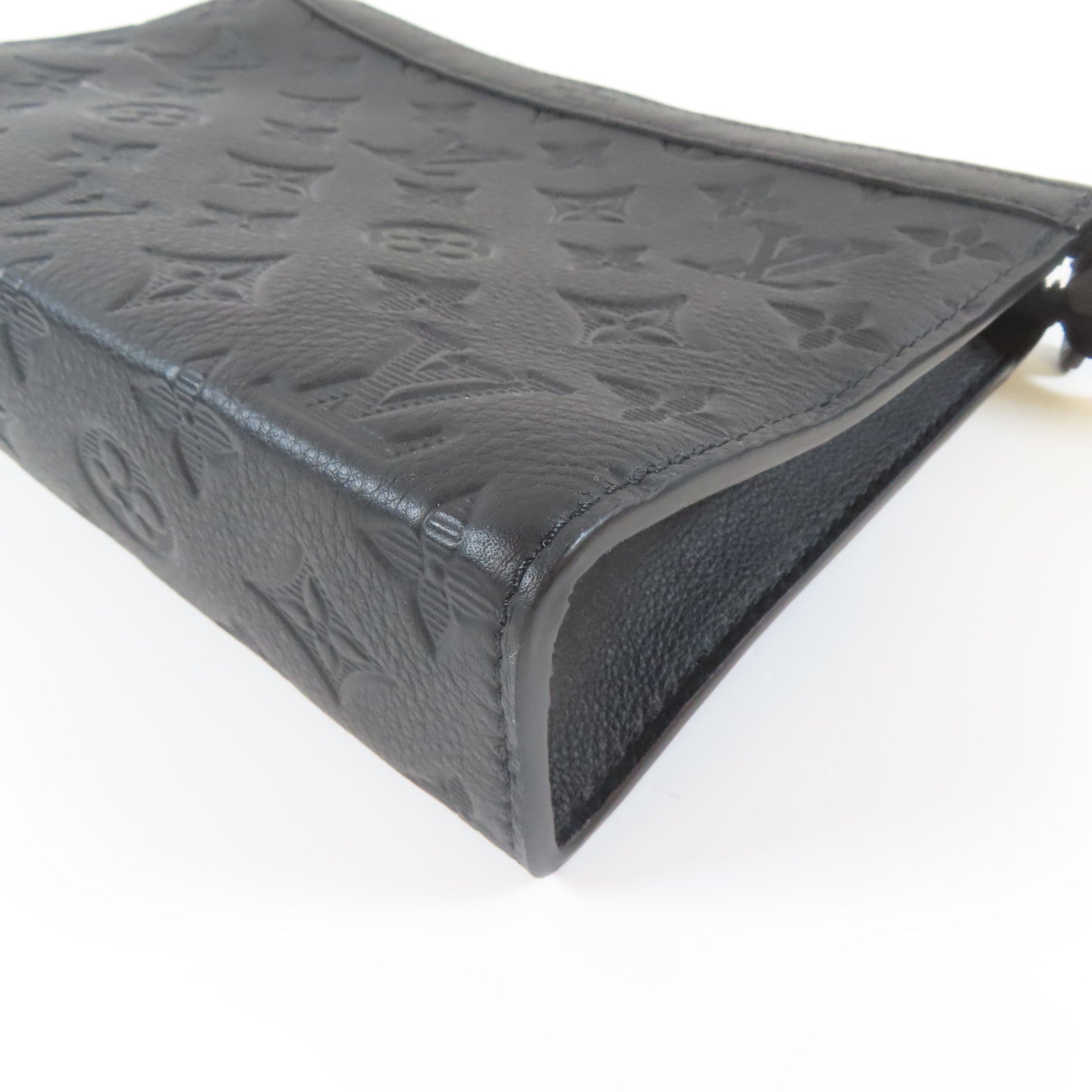 LOUIS VUITTON 牛皮皮革Gaston黑扣肩背袋黑色