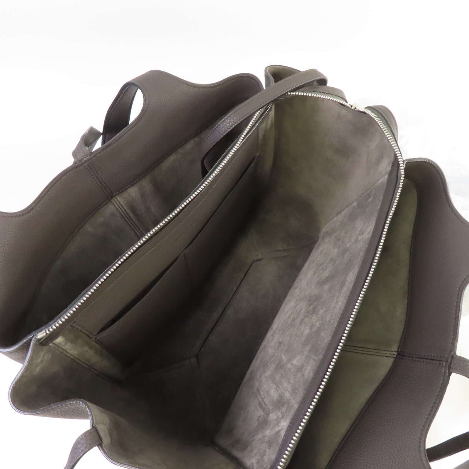 CELINE 牛皮皮革Small Tri-Fold Bag肩背袋碳灰色