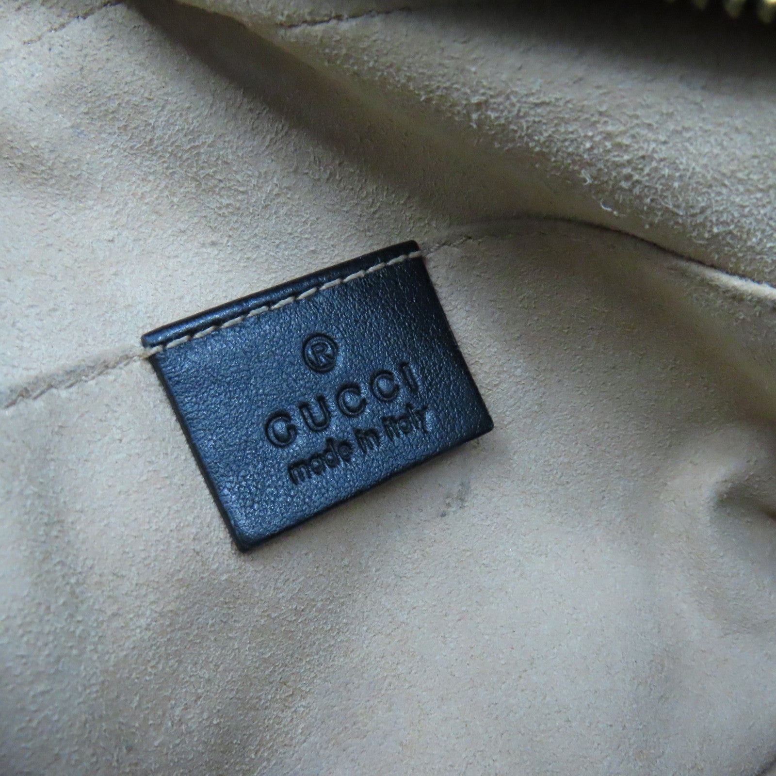GUCCI 牛皮皮革GG Marmont Mini Shoulder Bag肩背袋黑色