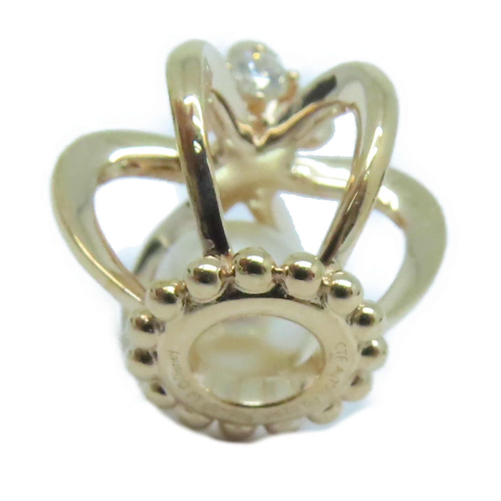 JEWELRY 18K玫瑰金Pendant0.025ct鑽石珍珠吊墜