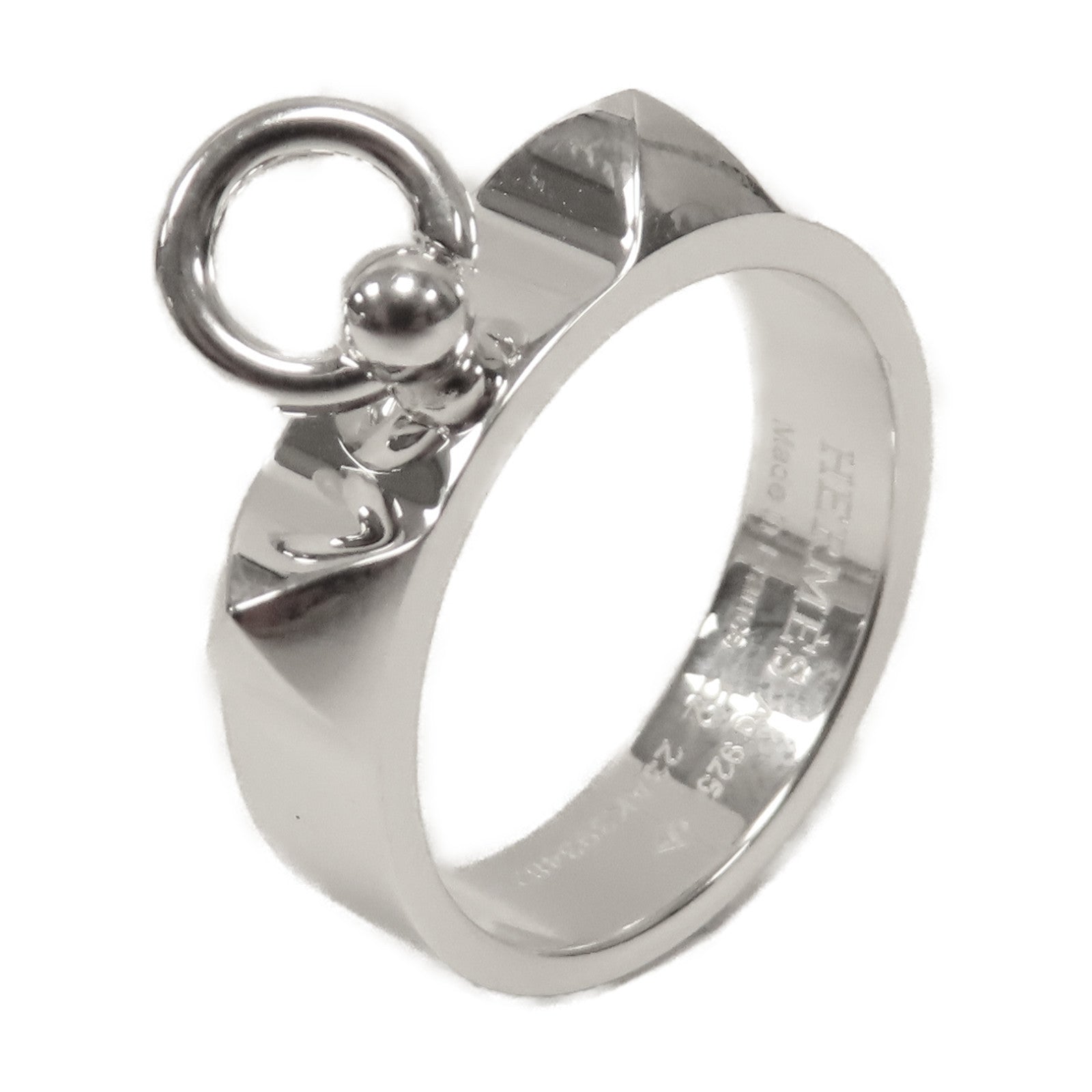 HERMES 925純銀CDC Collier De Chien Small Ring戒指US#6
