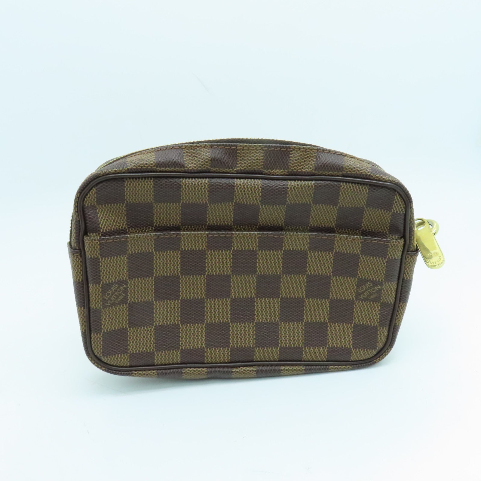 LOUIS VUITTON Damier Pochette Macau金扣手拿包啡色