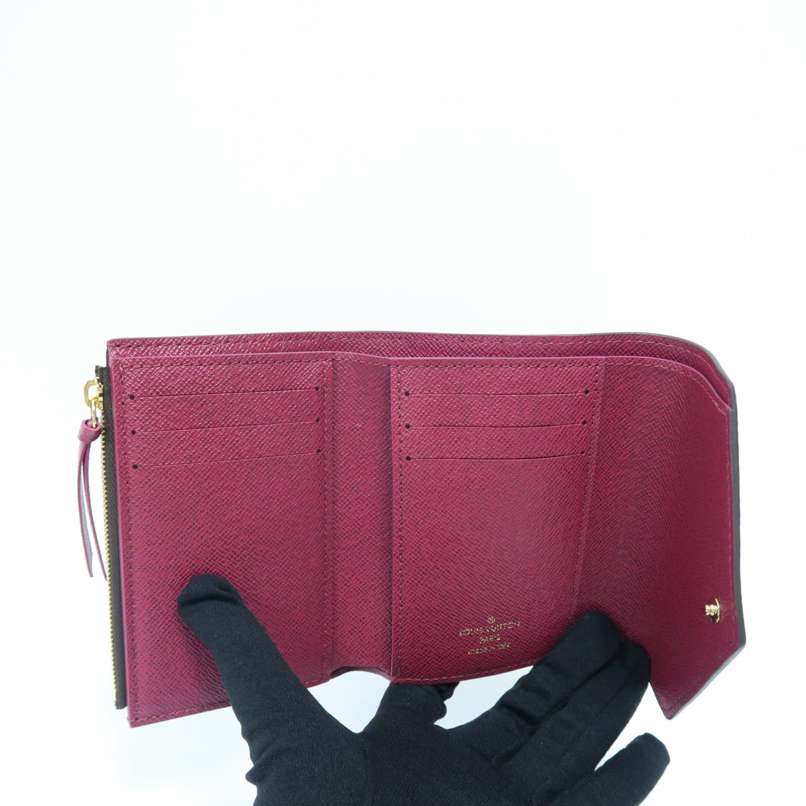 LOUIS VUITTON Monogram Victorine金扣錢包啡色