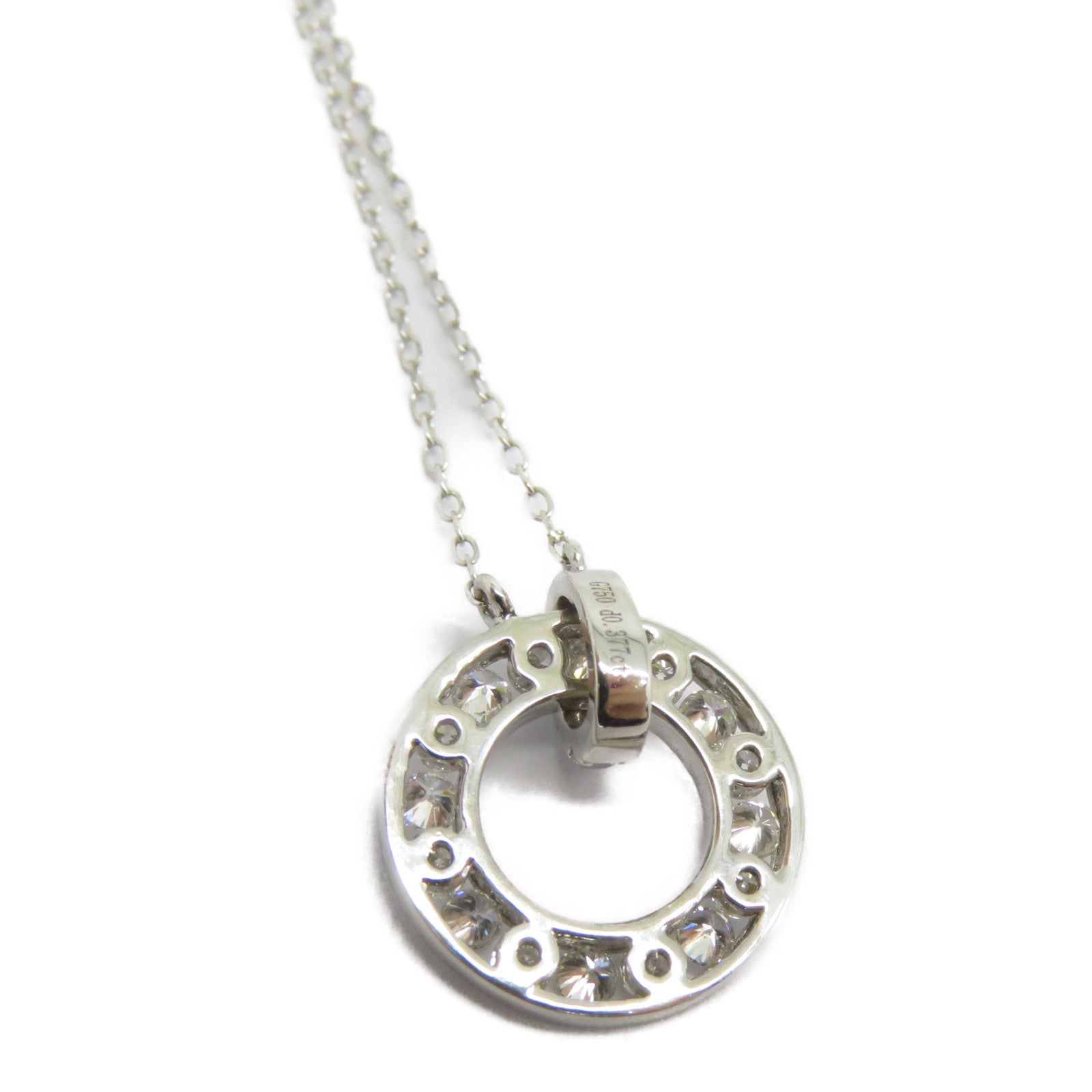 JEWELRY 18K白金Diamond Necklace 0.377ct鑽石項鍊