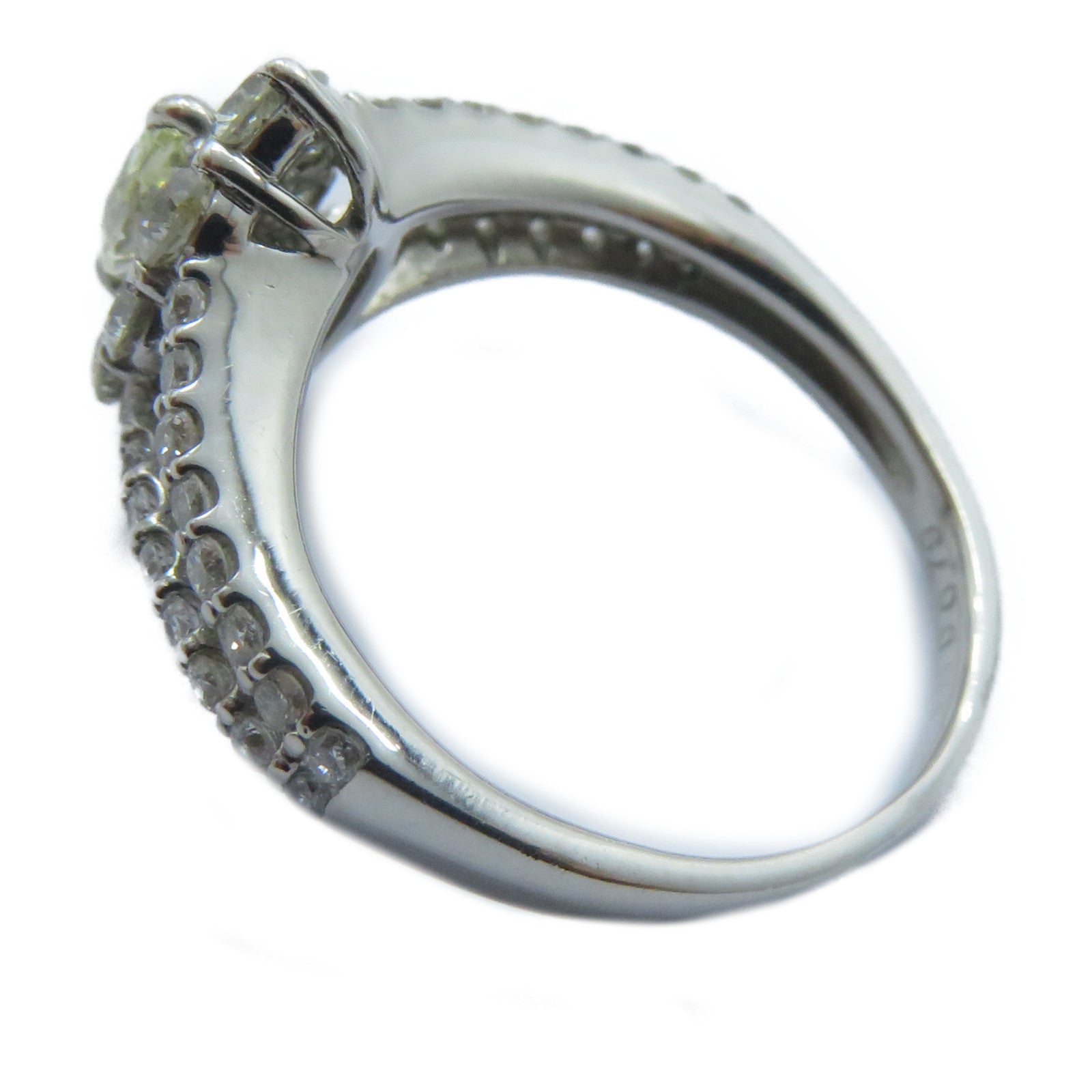 JEWELRY PT900鉑金Diamond Ring 0.23/0.79ct鑽石戒指US#4.5
