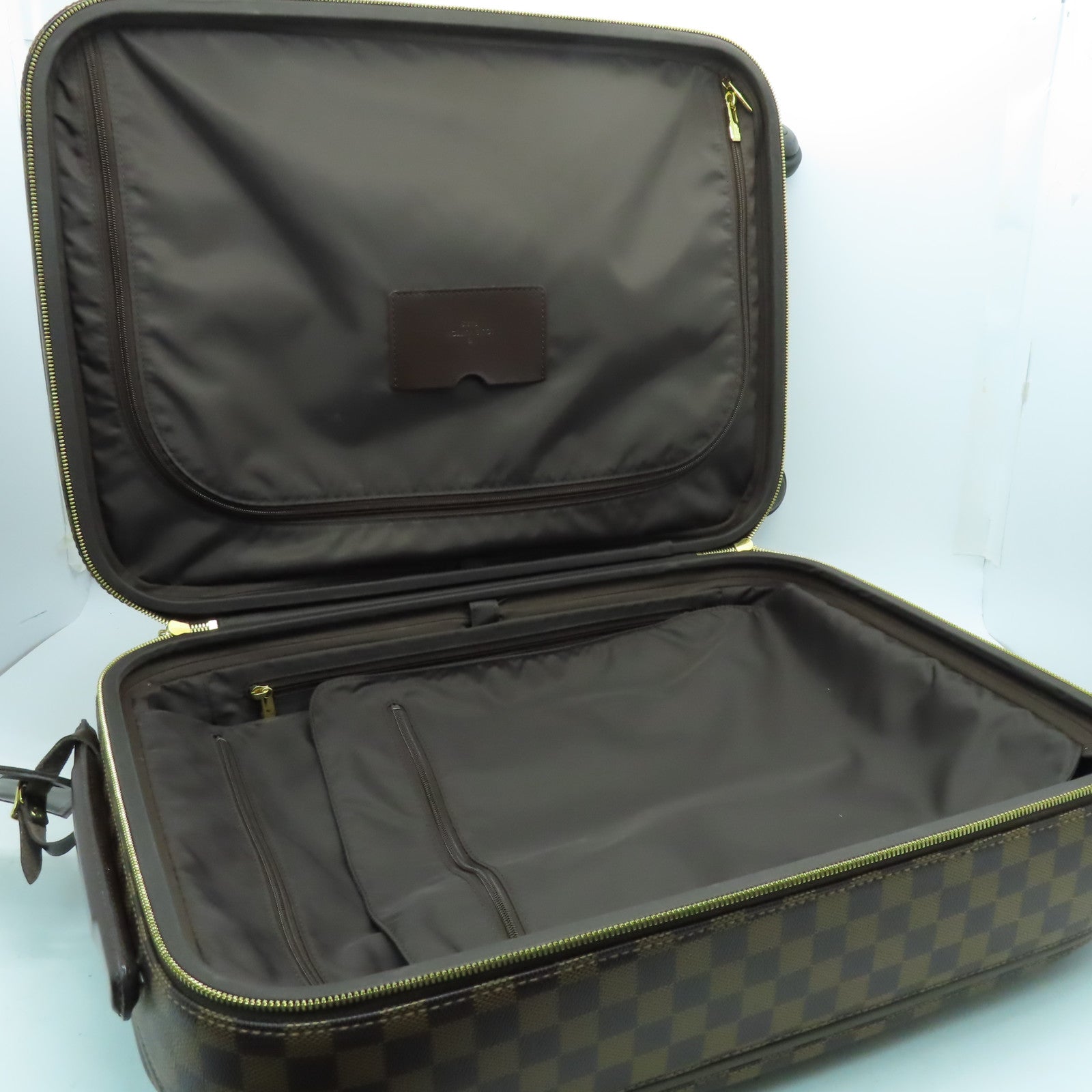 LOUIS VUITTON 【激減優惠】Damier Ebene Zephur Luggage金扣行李箱啡色