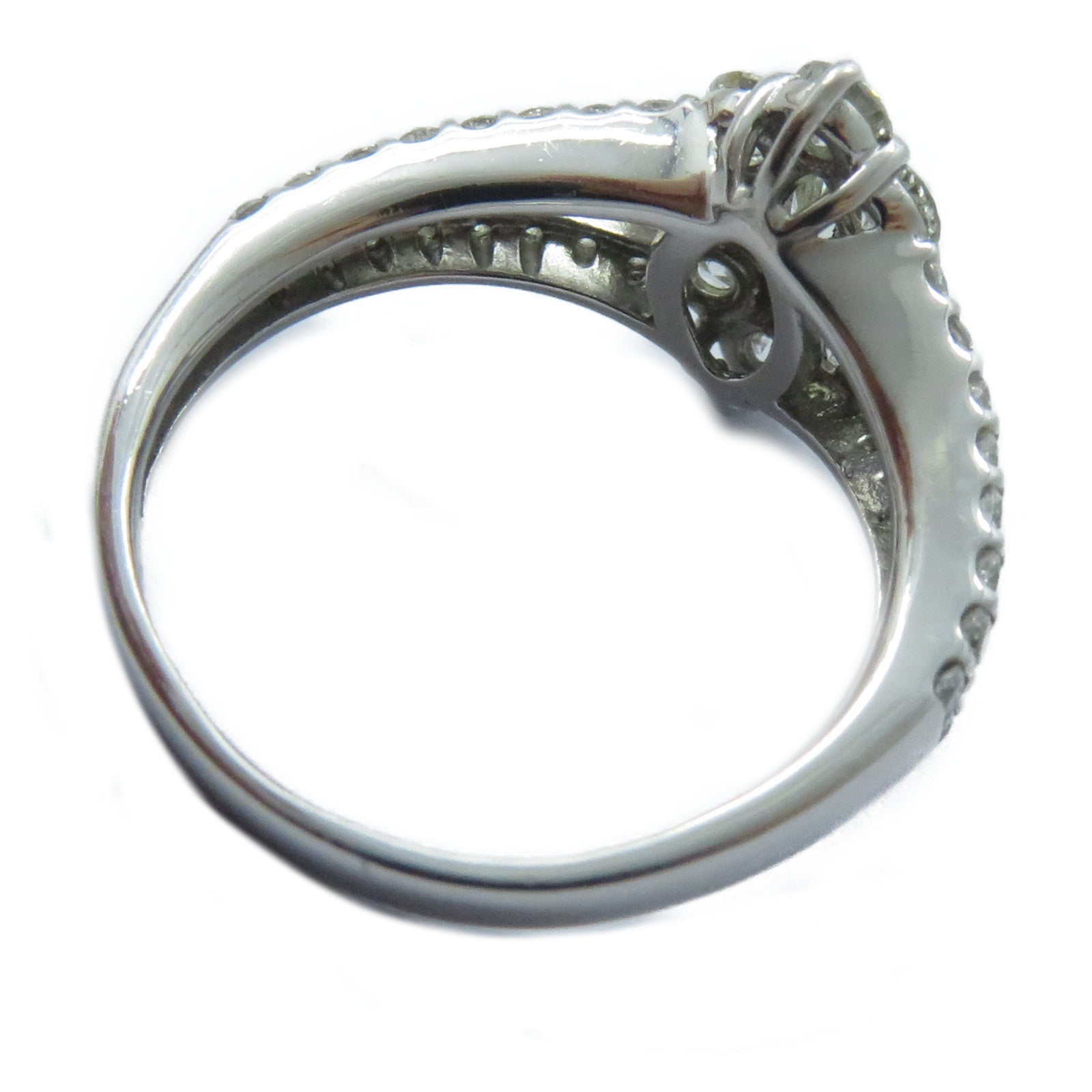 JEWELRY PT900鉑金Diamond Ring 0.23/0.79ct鑽石戒指US#4.5