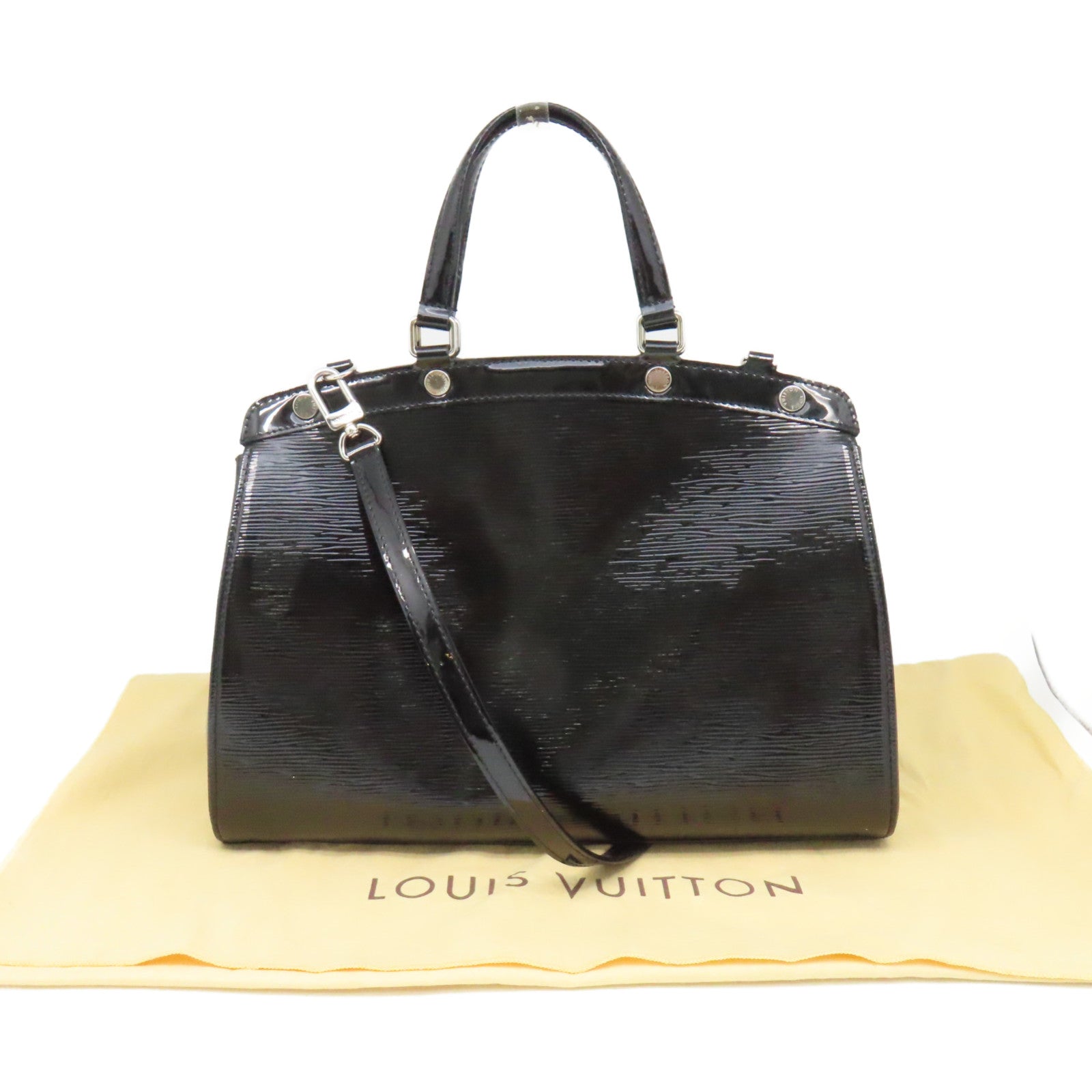 LOUIS VUITTON Epi Electric Blar MM 2ay Shoulder Bag手挽肩背袋两用袋黑色