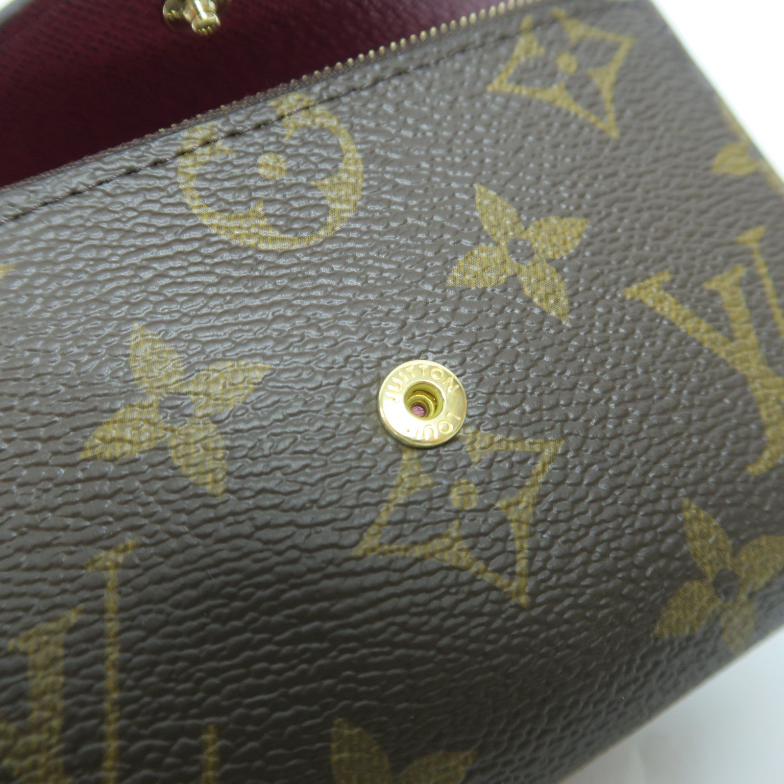 LOUIS VUITTON Monogram Victorine金扣錢包啡色