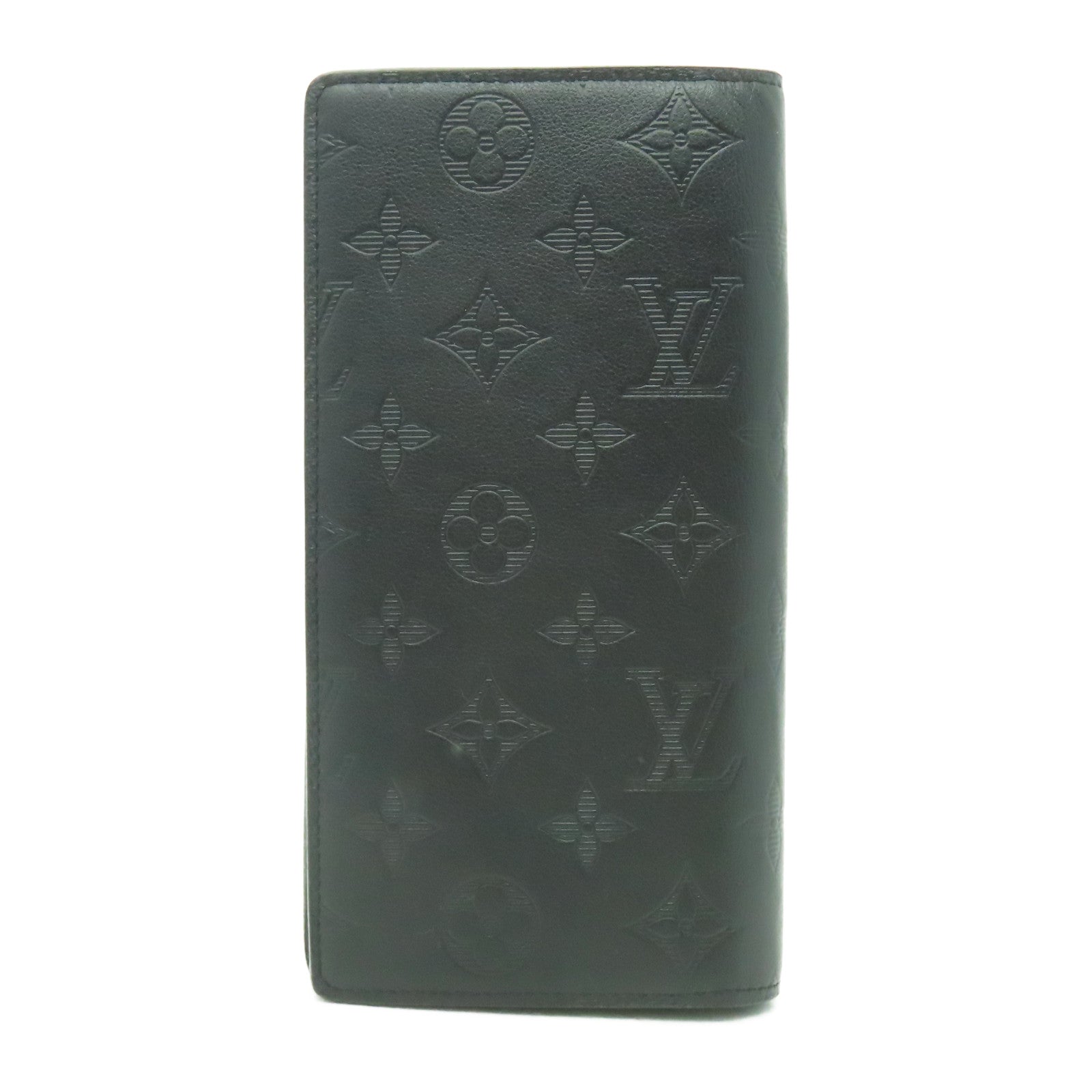 LOUIS VUITTON Monogram Shadow Brazza Wallet長錢包黑色– Brand