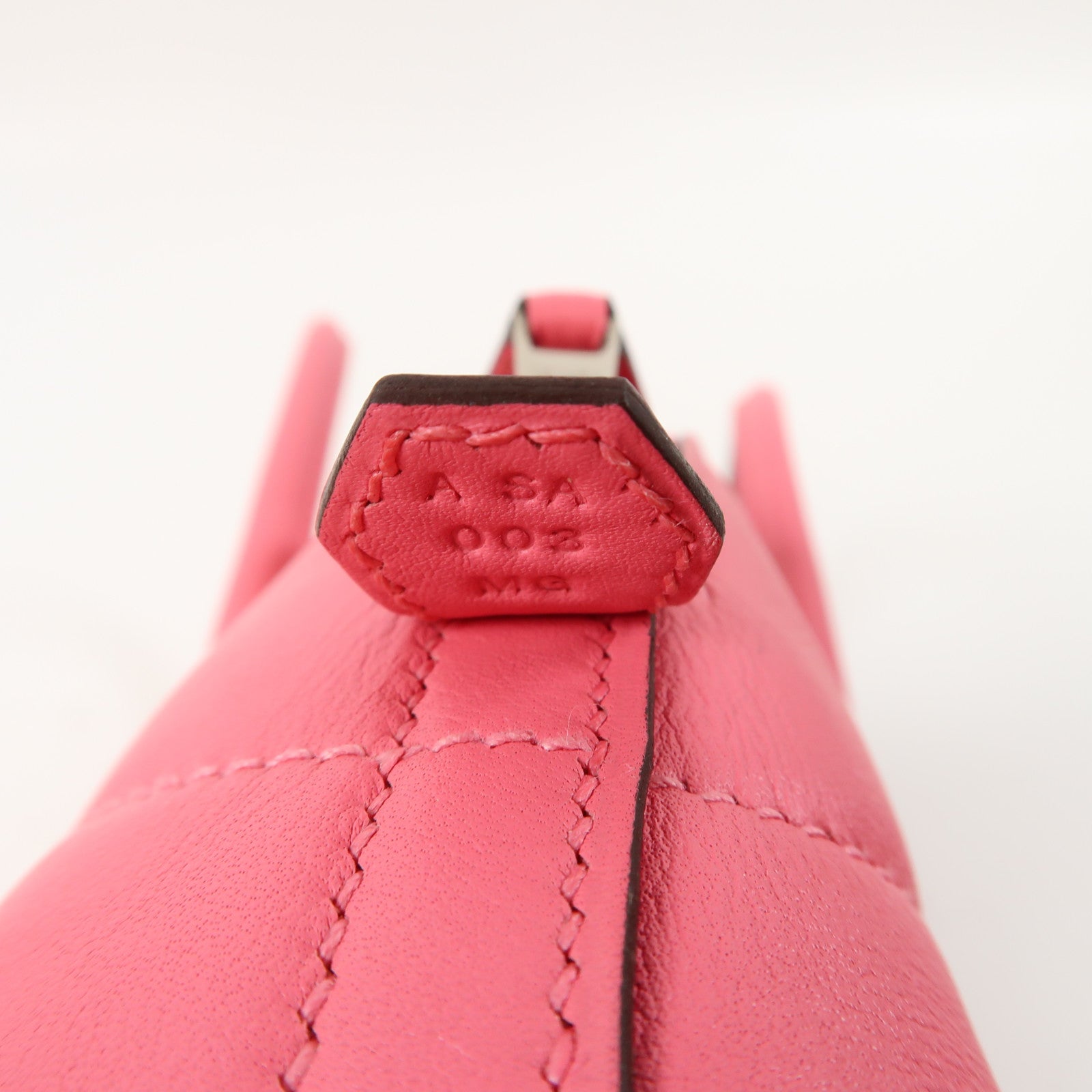 HERMES Swift皮革Bolide 27金扣手挽肩背兩用袋Rose Azalee杜鵑粉紅色