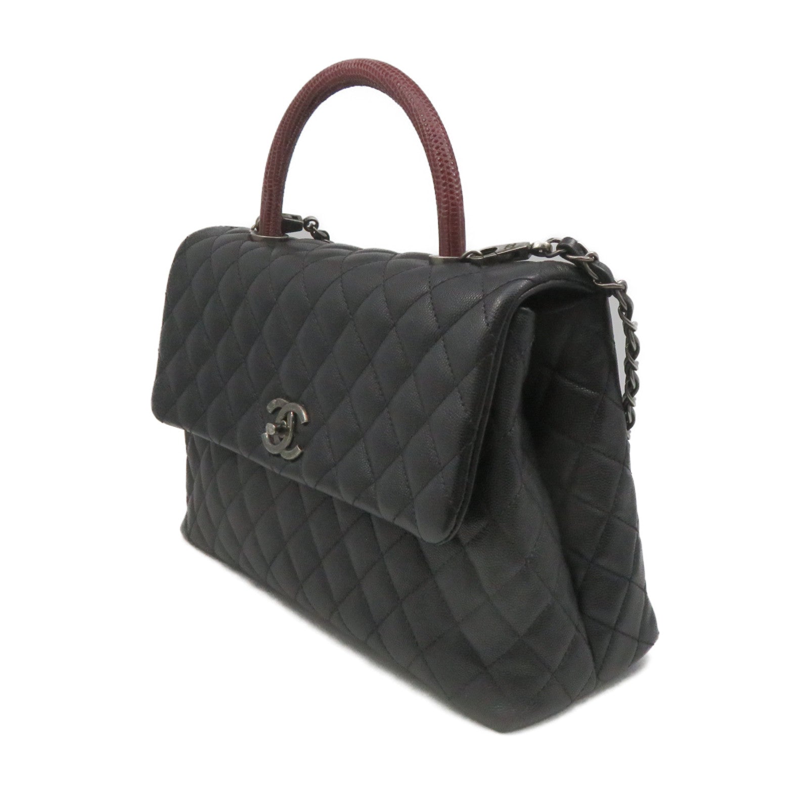 Brandname Garage 37 - New Chanel Coco Handle Caviar with Burgundy