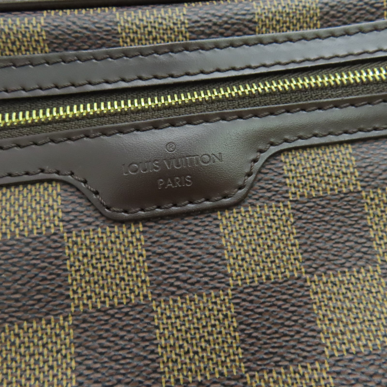 LOUIS VUITTON Damier Pochette Macau金扣手拿包啡色
