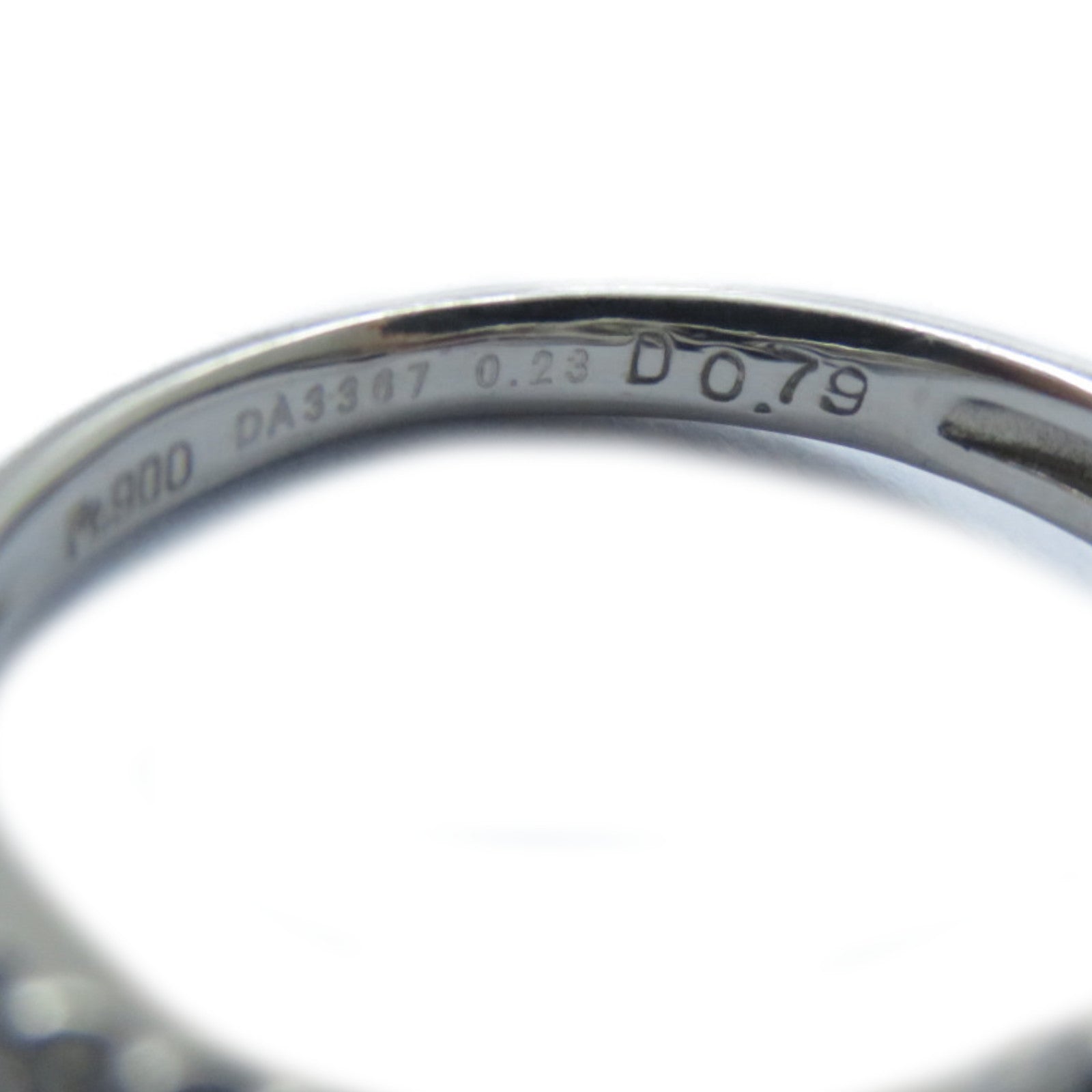JEWELRY PT900鉑金Diamond Ring 0.23/0.79ct鑽石戒指US#4.5