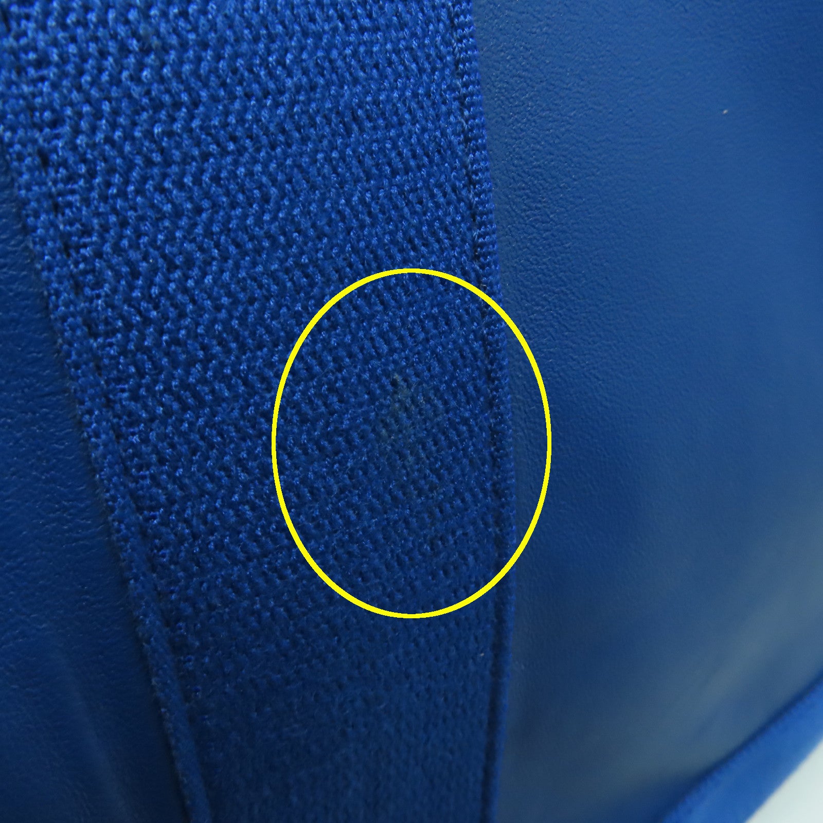 BALENCIAGA 牛皮皮革Cabas銀扣手挽袋藍色
