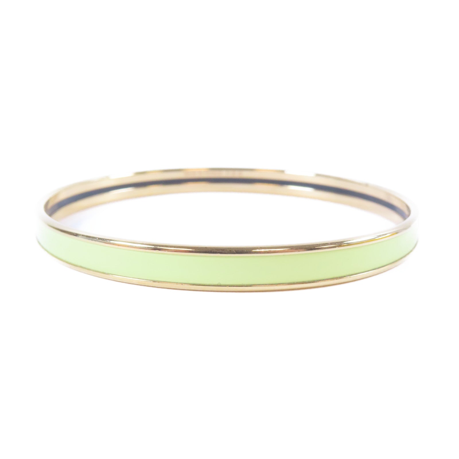 HERMES 金屬Bangle手鐲金色/黃色#18.5cm