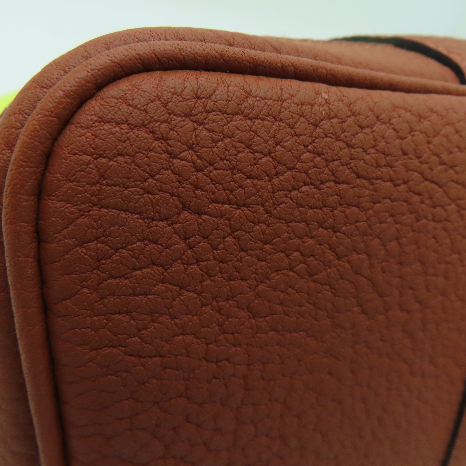 HERMES 【激减优惠】Toile帆布Garden Party TPM银扣手挽袋黄色/Jaune Citron/红铜色/Cuivre