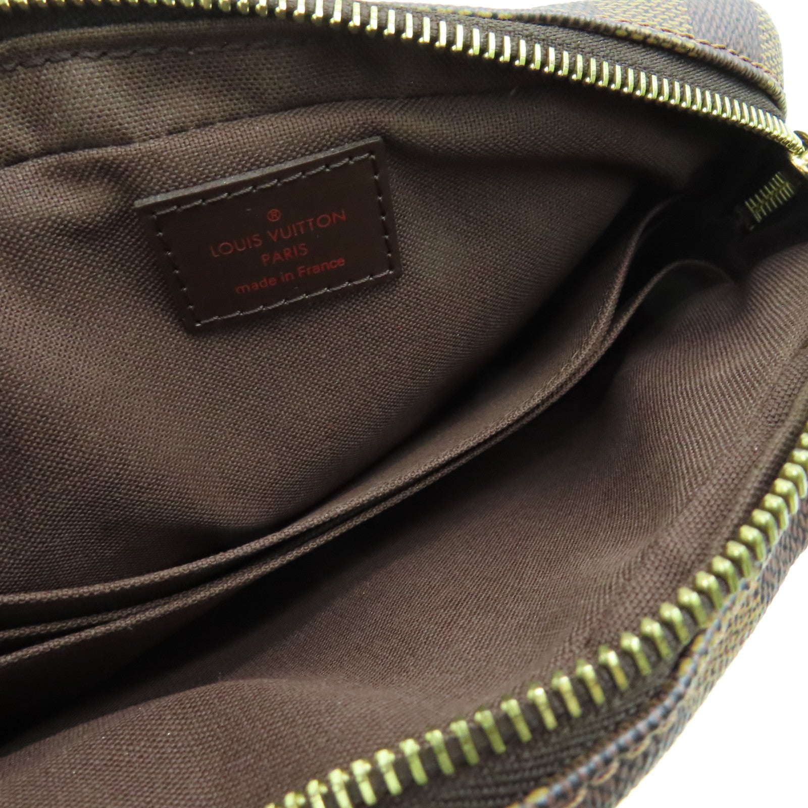 LOUIS VUITTON Damier Pochette Macau金扣手拿包啡色