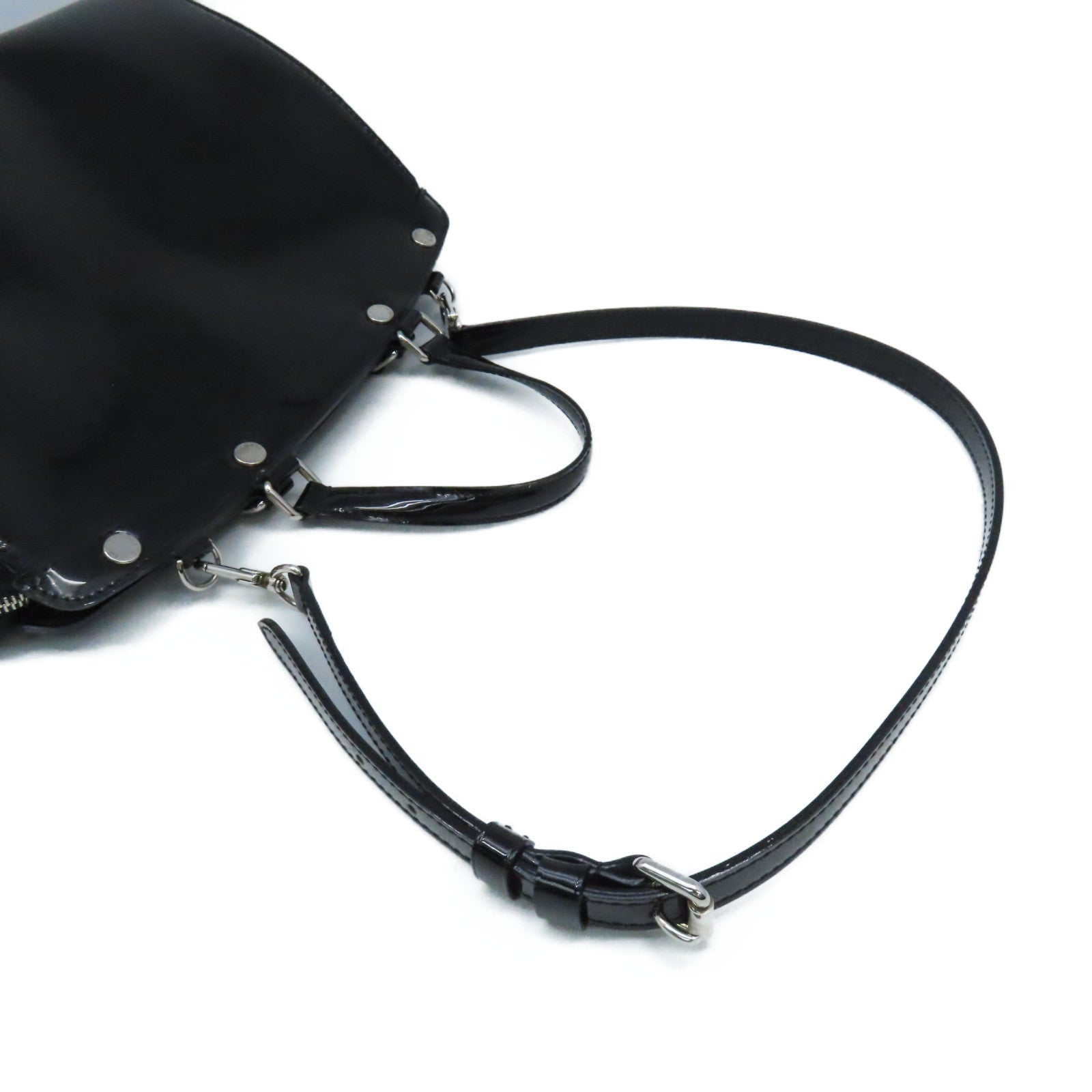 LOUIS VUITTON Epi Electric Blar MM 2ay Shoulder Bag手挽肩背袋两用袋黑色