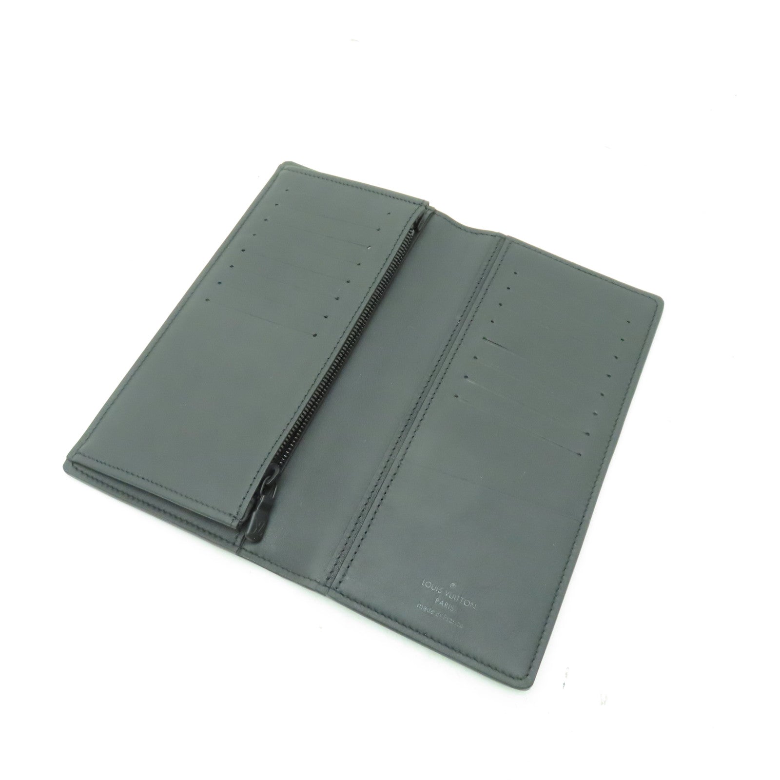 LOUIS VUITTON Monogram Shadow Brazza Wallet長錢包黑色