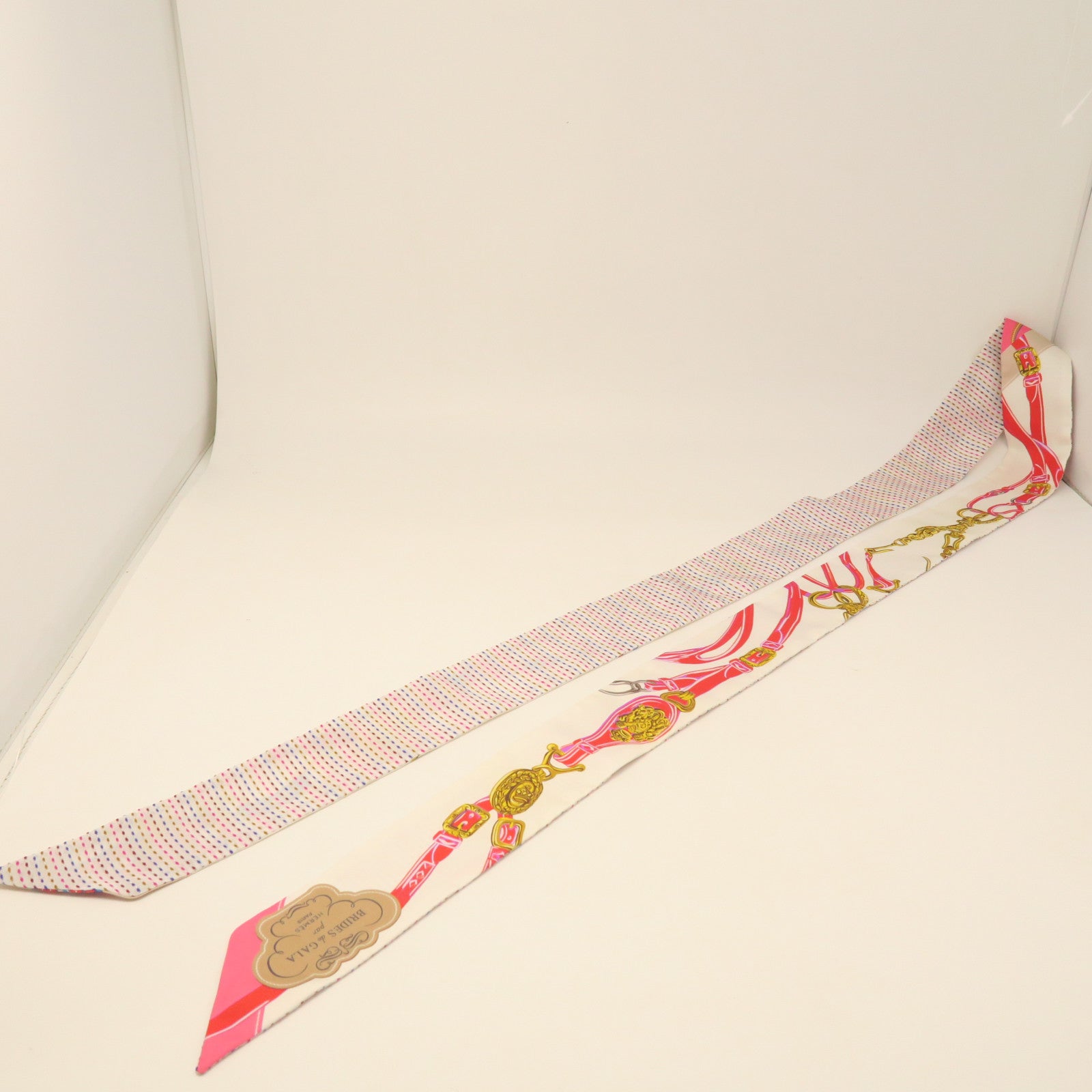HERMES Silk Long Twilly Scarf Color