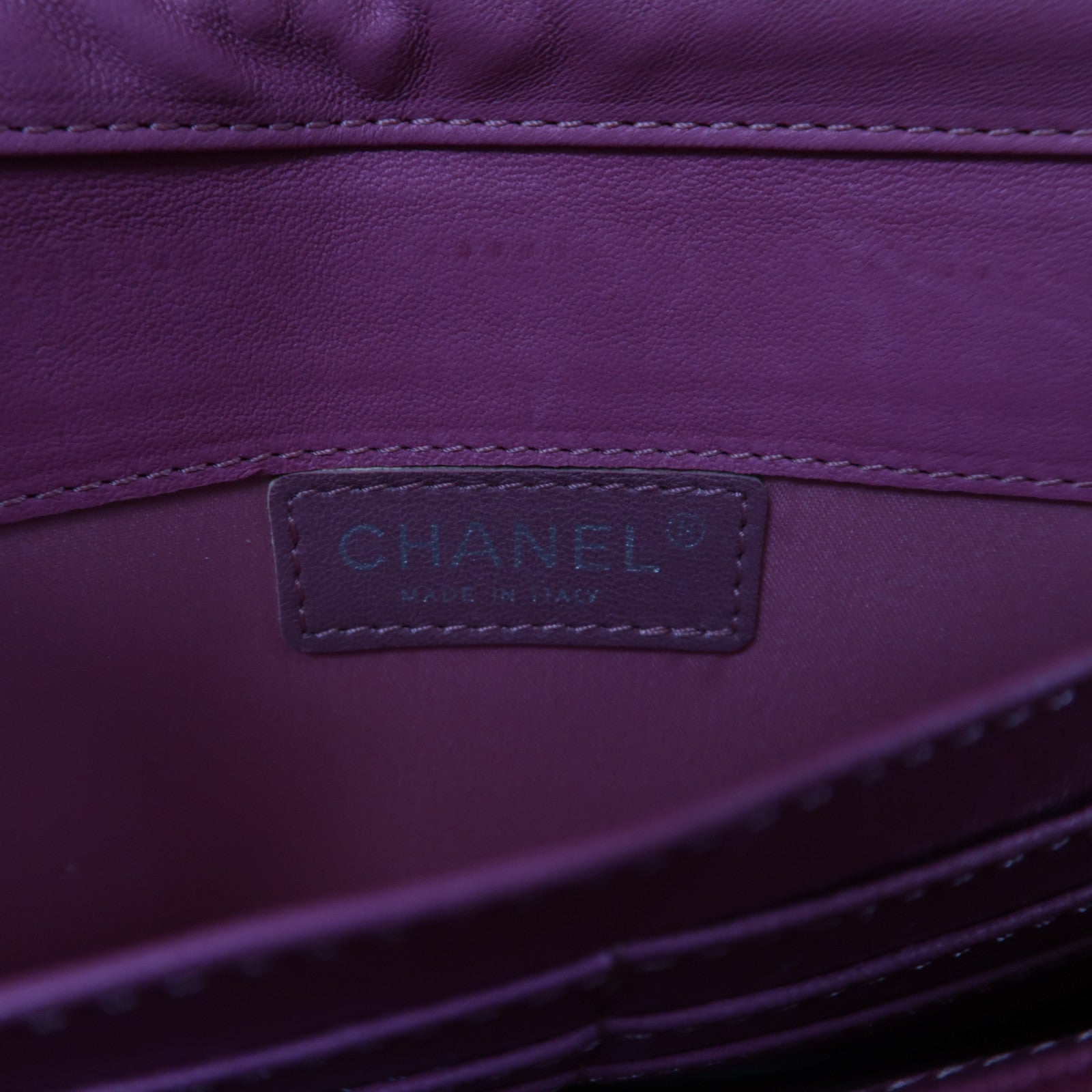 CHANEL 菱格漆皮皮革Chain Shoulder銀扣鏈帶肩背袋粉紅色