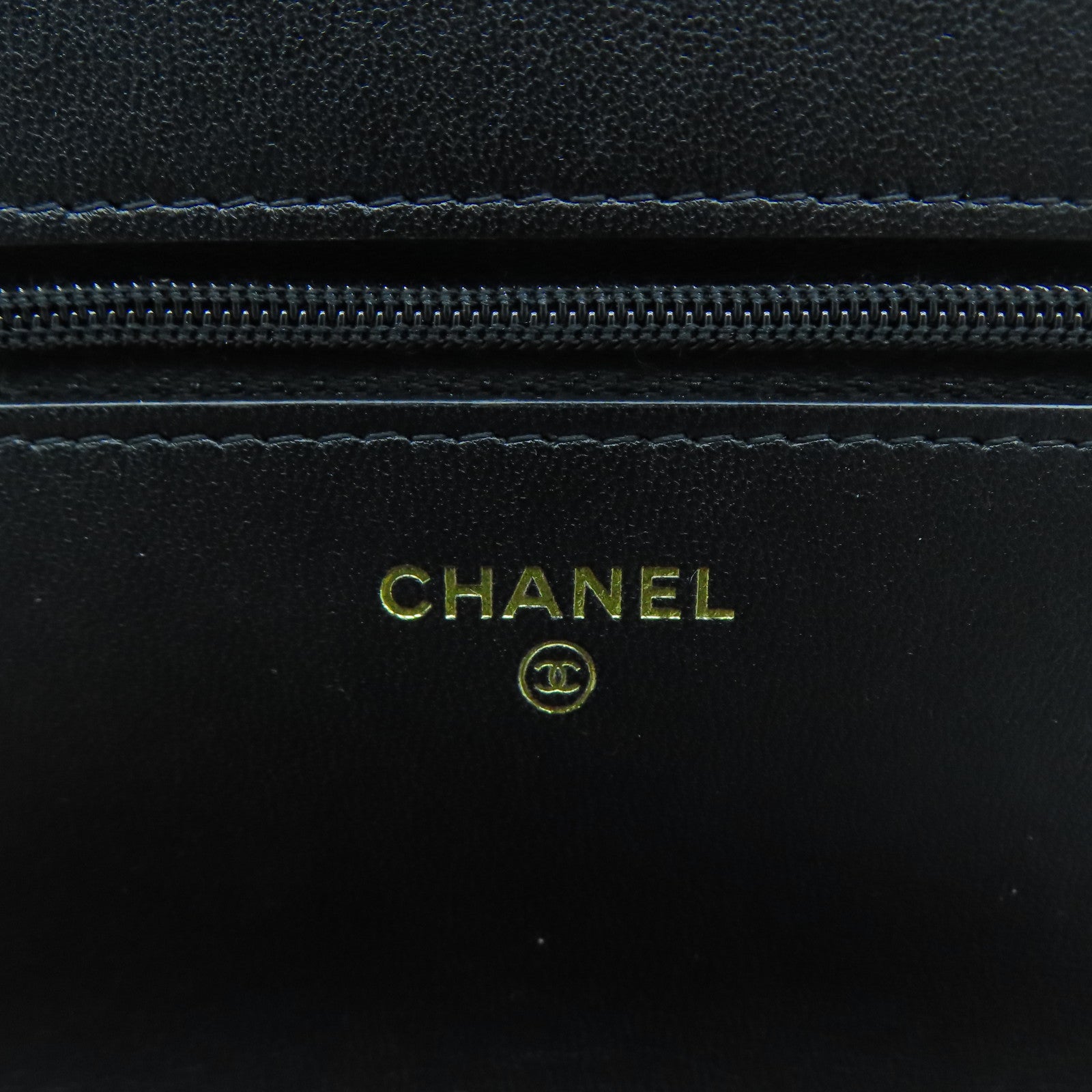 CHANEL 【激減優惠】菱格牛皮皮革Wallet On Chain/Heart CC Lock金扣鏈帶肩背袋黑色