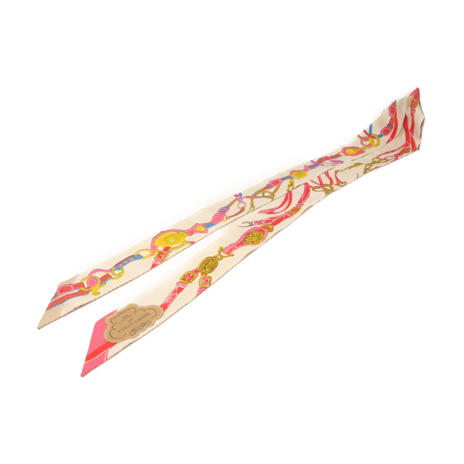 HERMES Silk Long Twilly Scarf Color