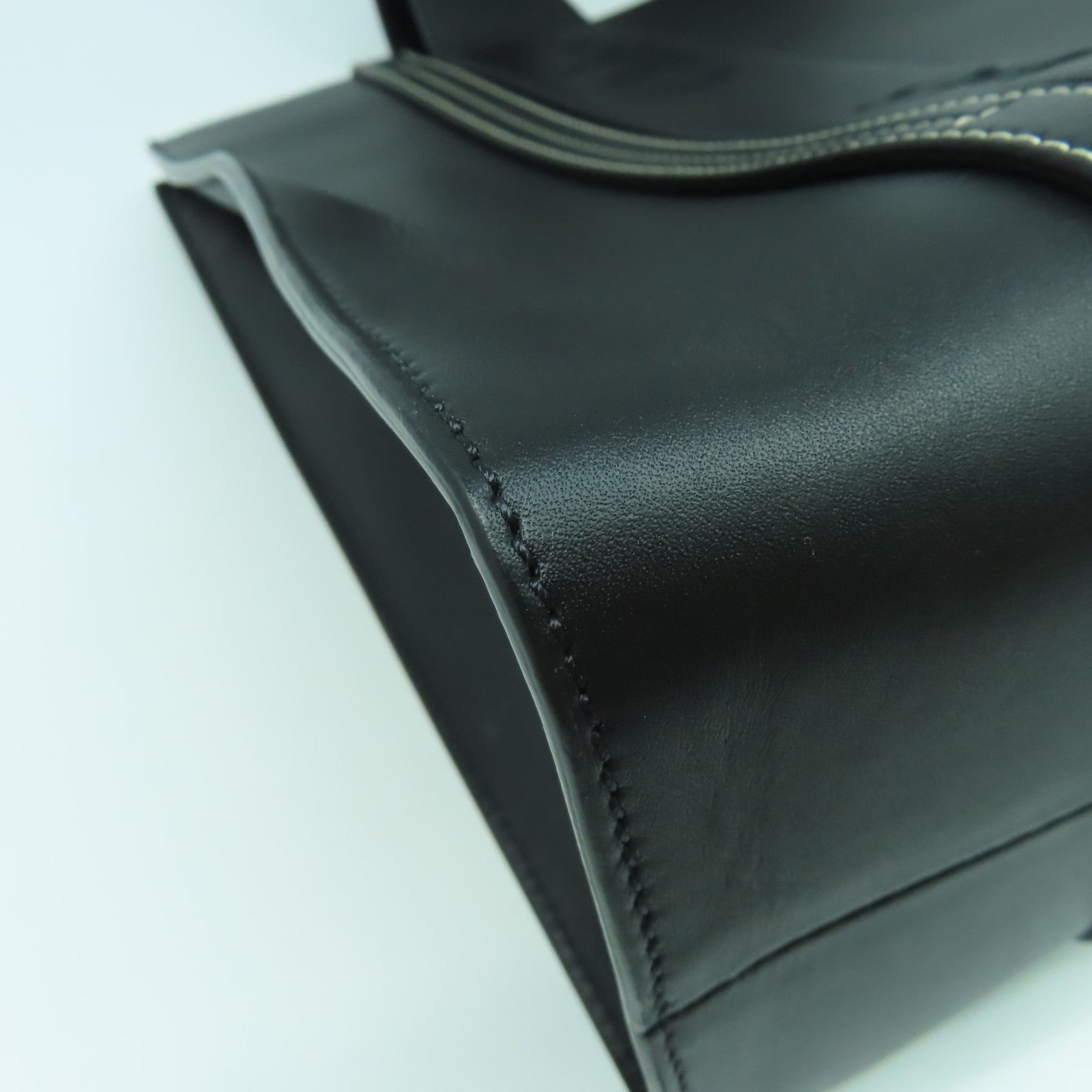 Chloe 牛皮皮革Medium Woody Tote Bag肩背袋黑色