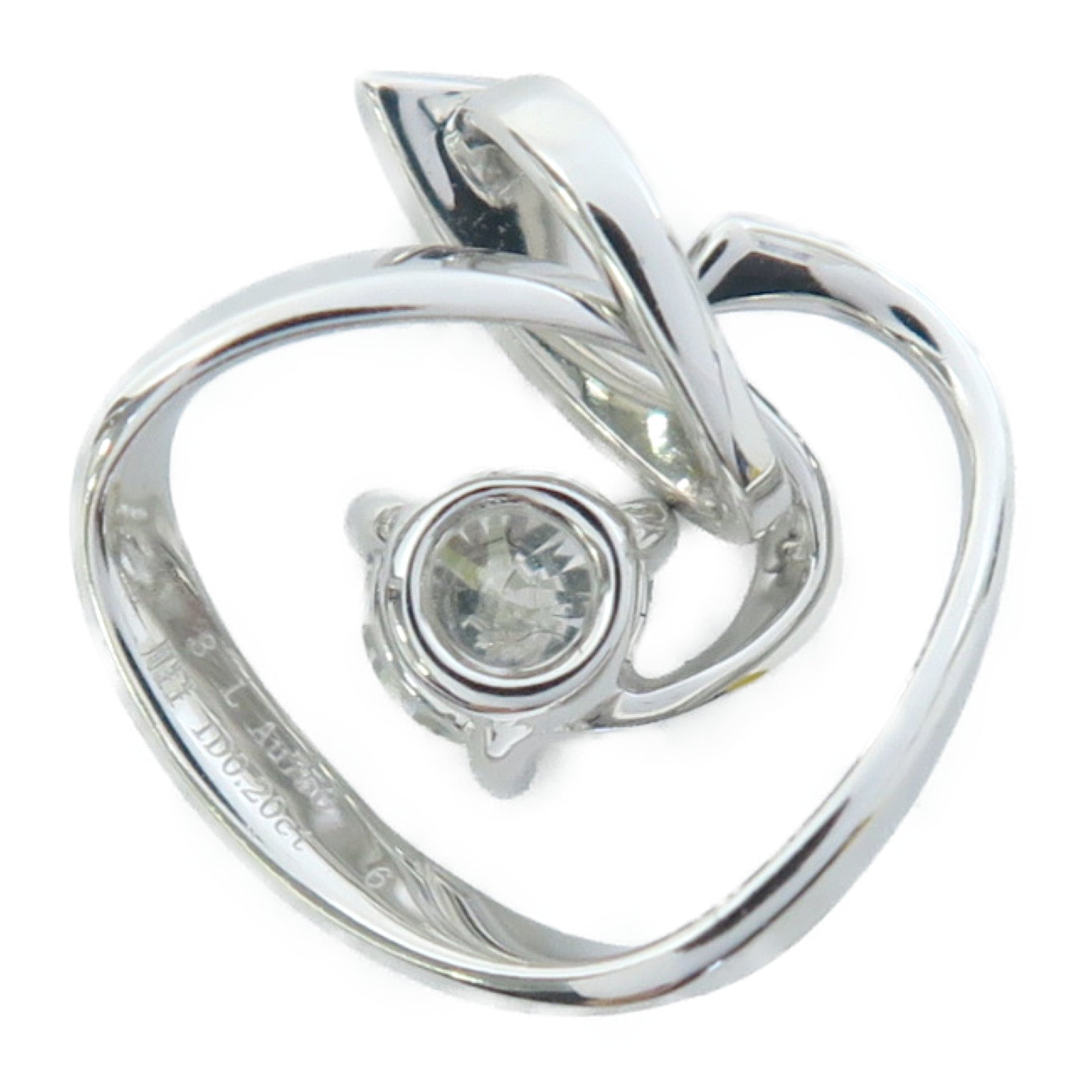 JEWELRY 18K白金Diamond Pendant Top 0.20ct鑽石吊墜