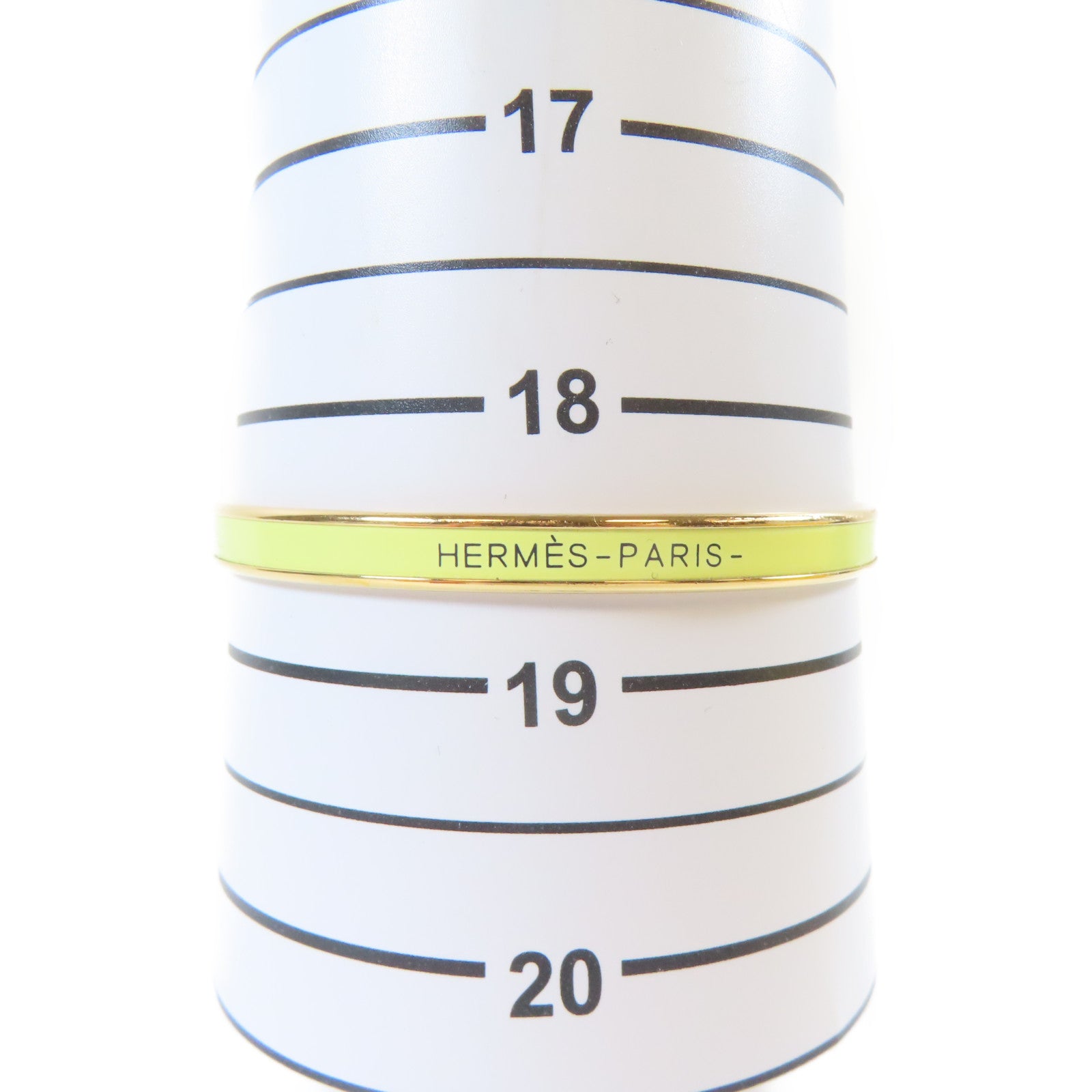 HERMES 金屬Bangle手鐲金色/黃色#18.5cm