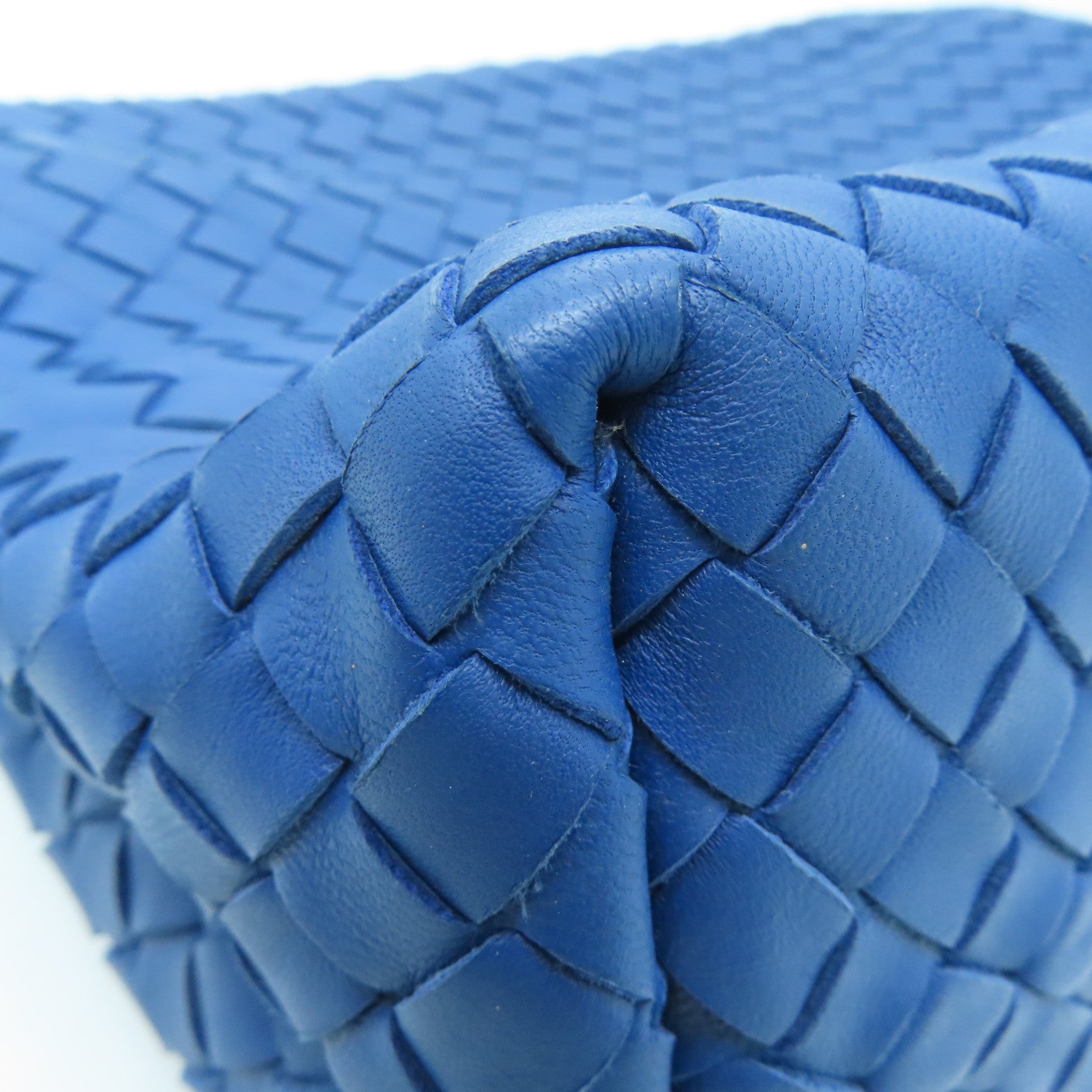 BOTTEGA VENETA 牛皮皮革Shoulder Bag链带肩背袋蓝色