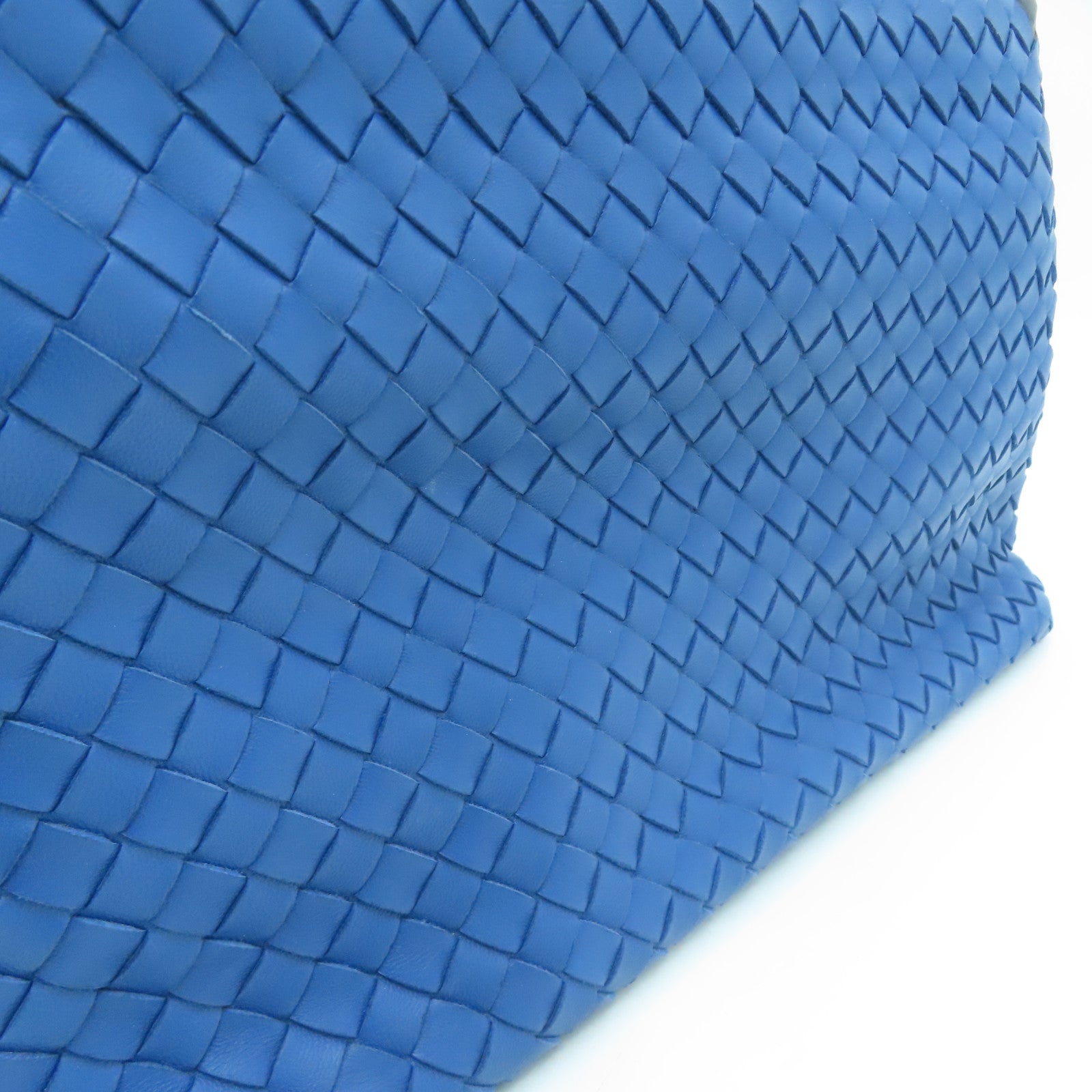 BOTTEGA VENETA 牛皮皮革Shoulder Bag链带肩背袋蓝色