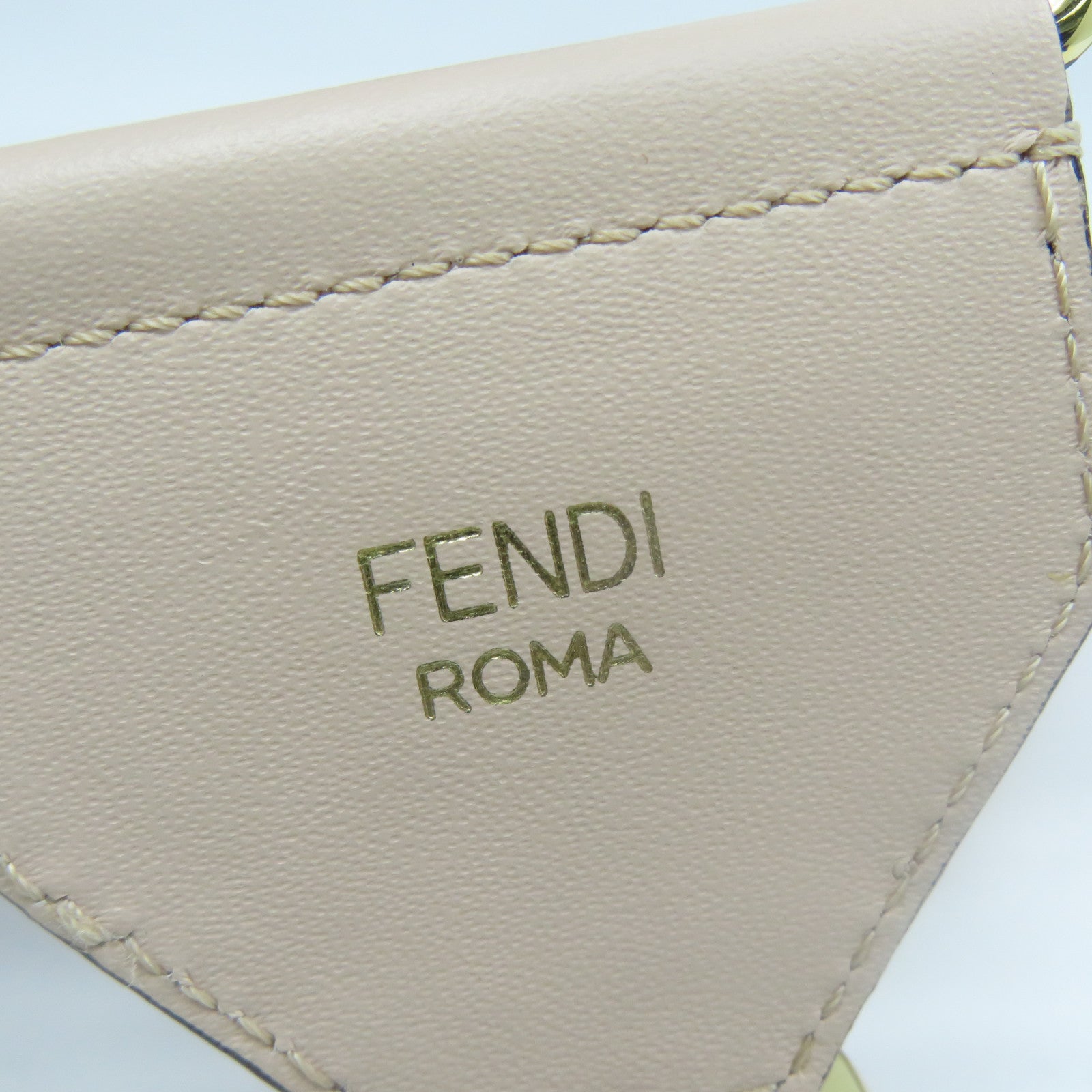 FENDI 帆布Shoulder Strap金扣肩帶粉紅色