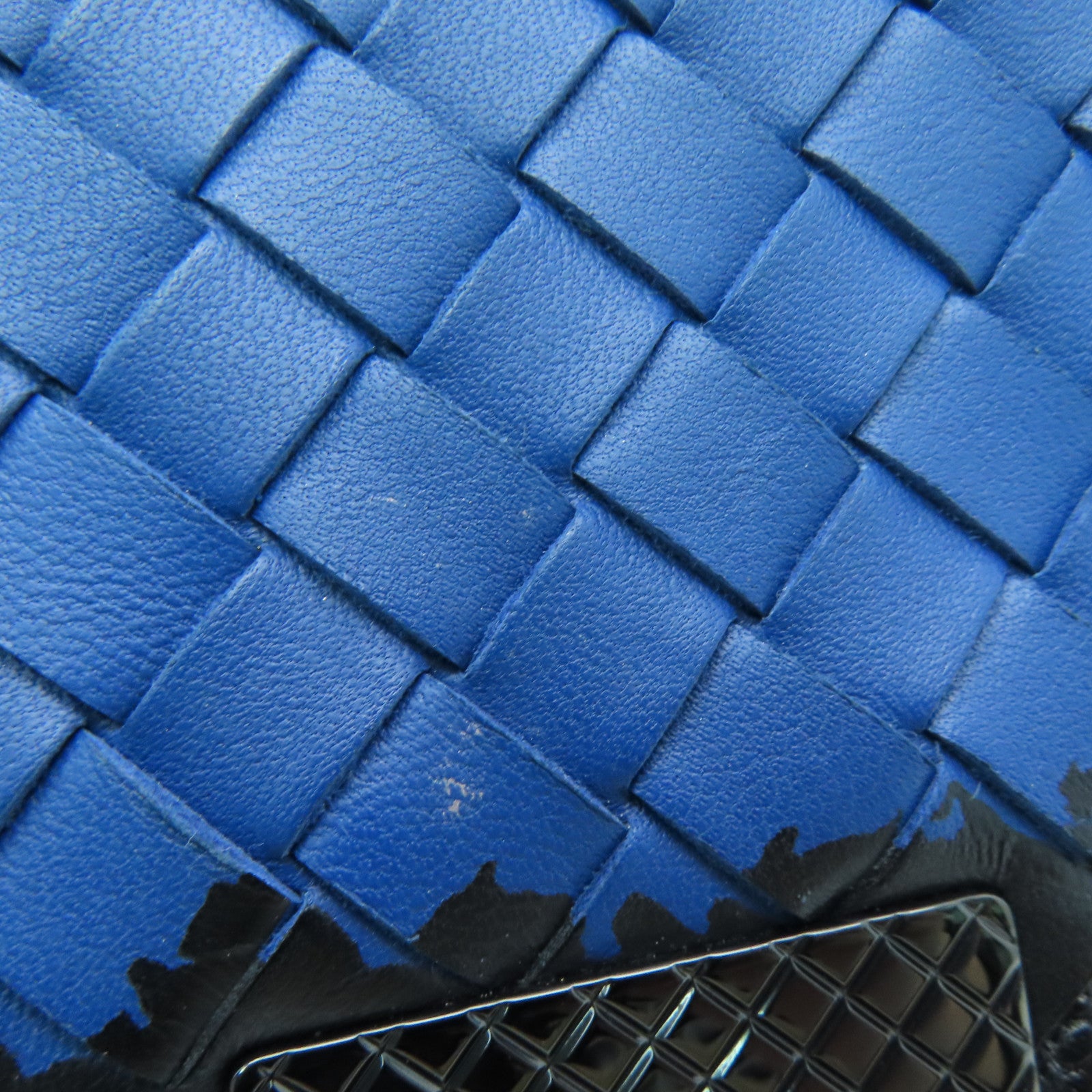 BOTTEGA VENETA 牛皮皮革Shoulder Bag链带肩背袋蓝色