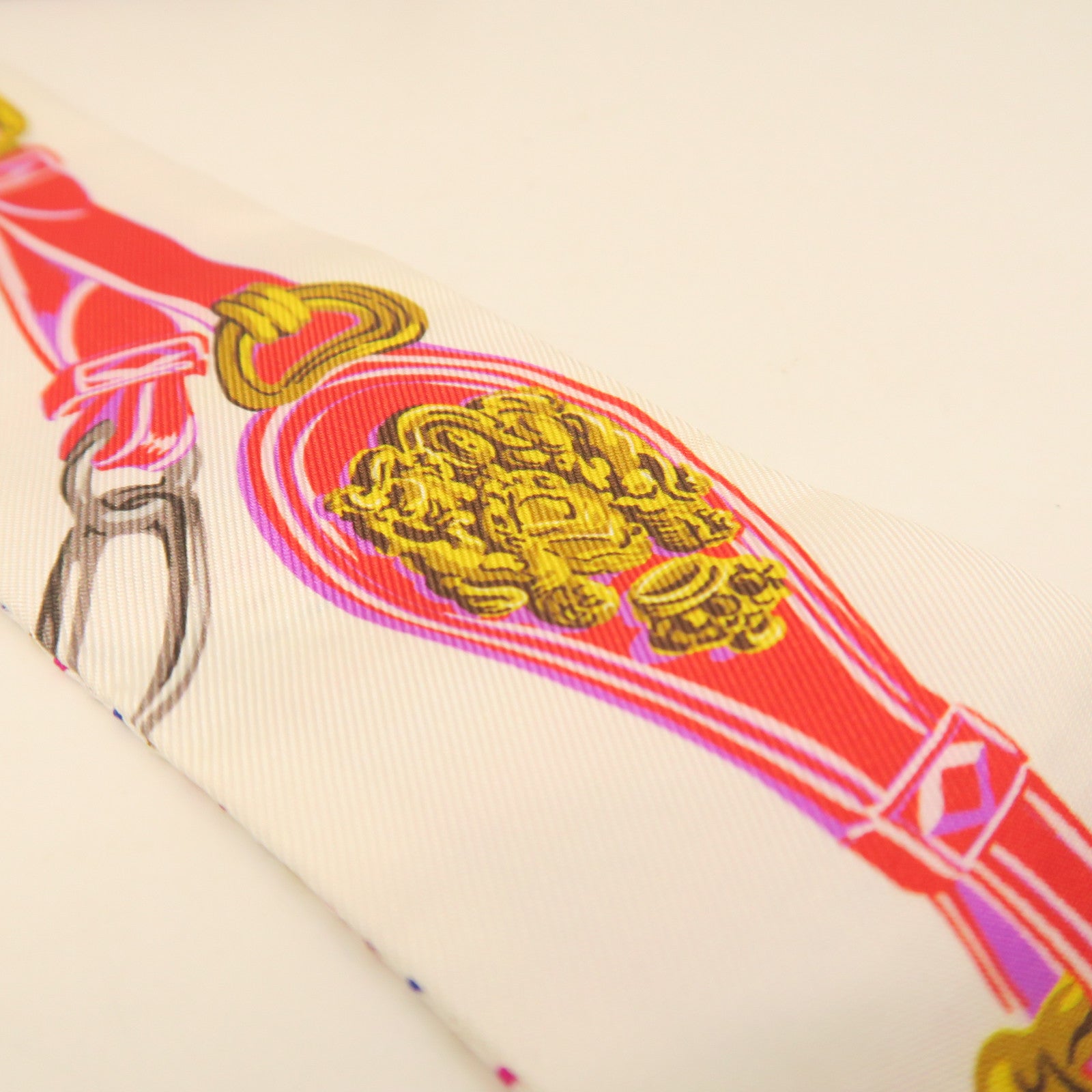 HERMES Silk Long Twilly Scarf Color
