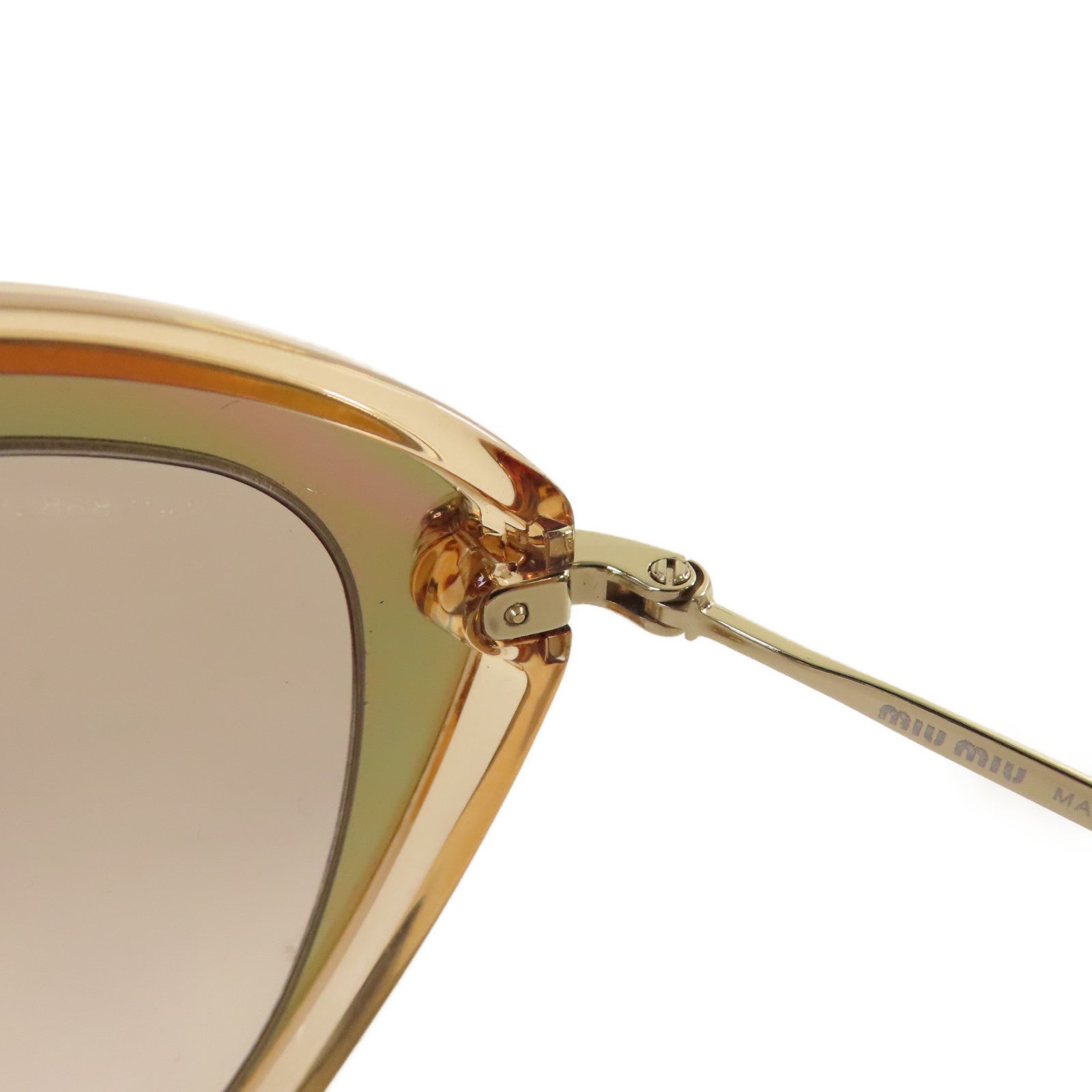 Miu Miu PVC/金屬Sunglasses太陽眼鏡粉紅色