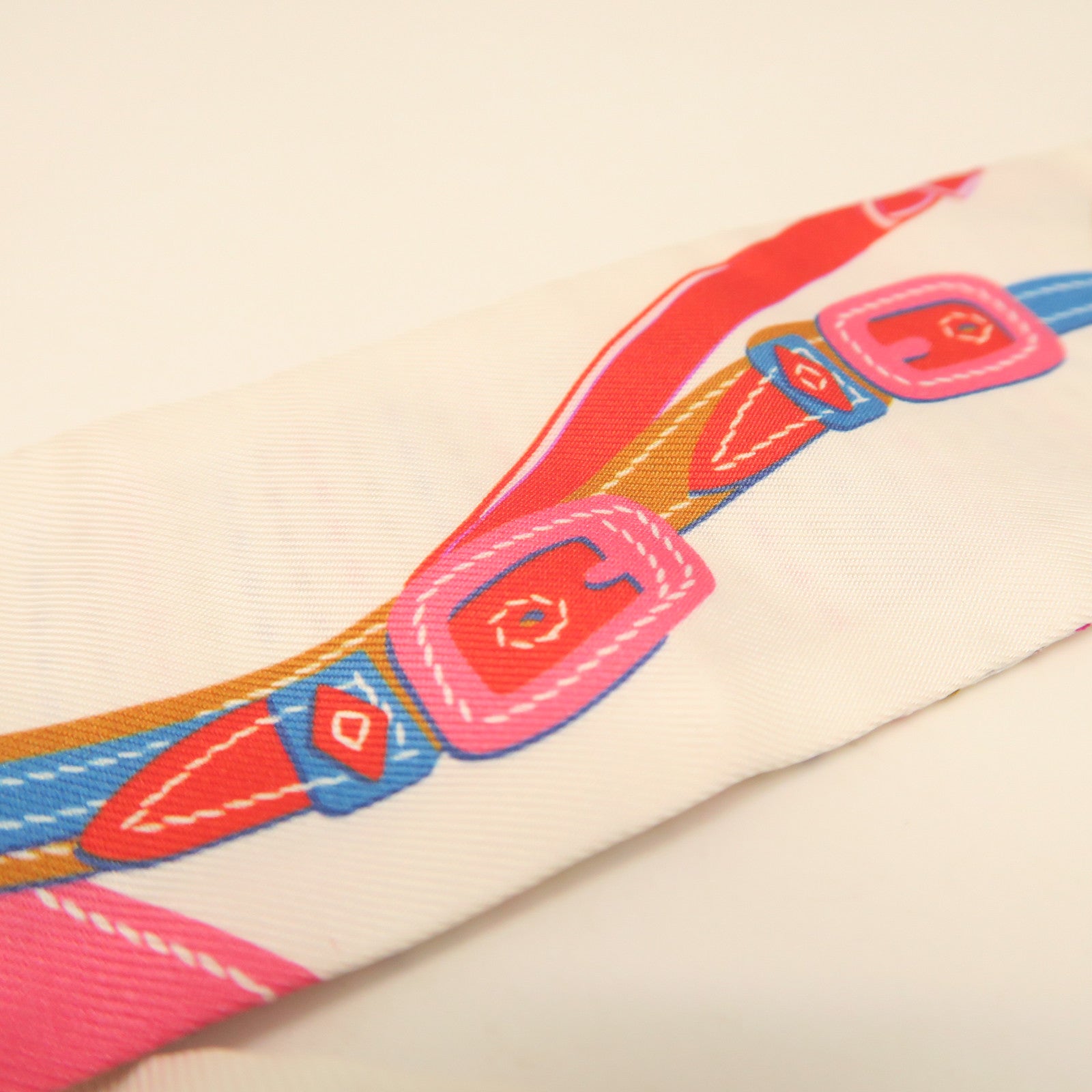 HERMES Silk Long Twilly Scarf Color
